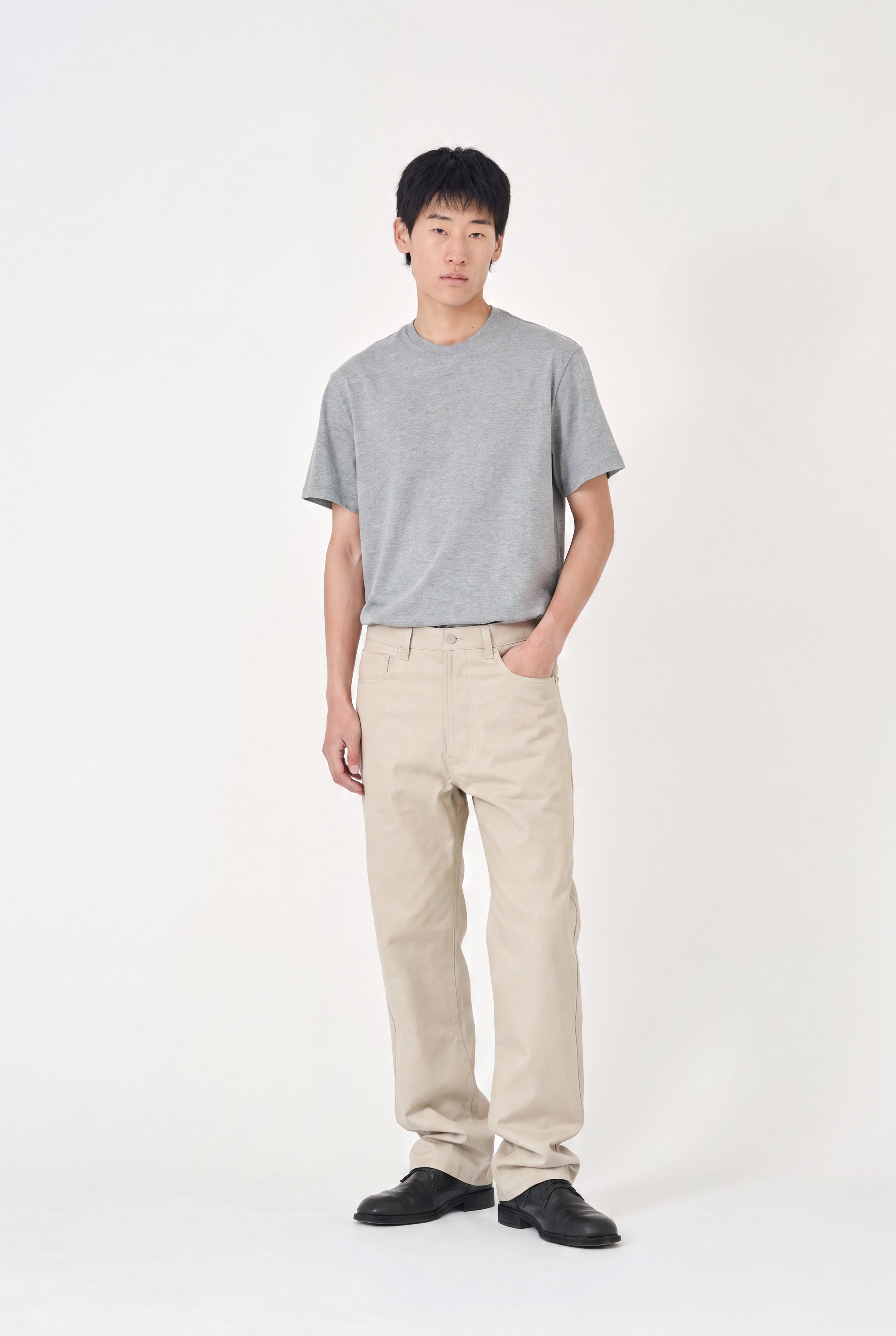 5-Pocket Vintage Chino Pants - Beige