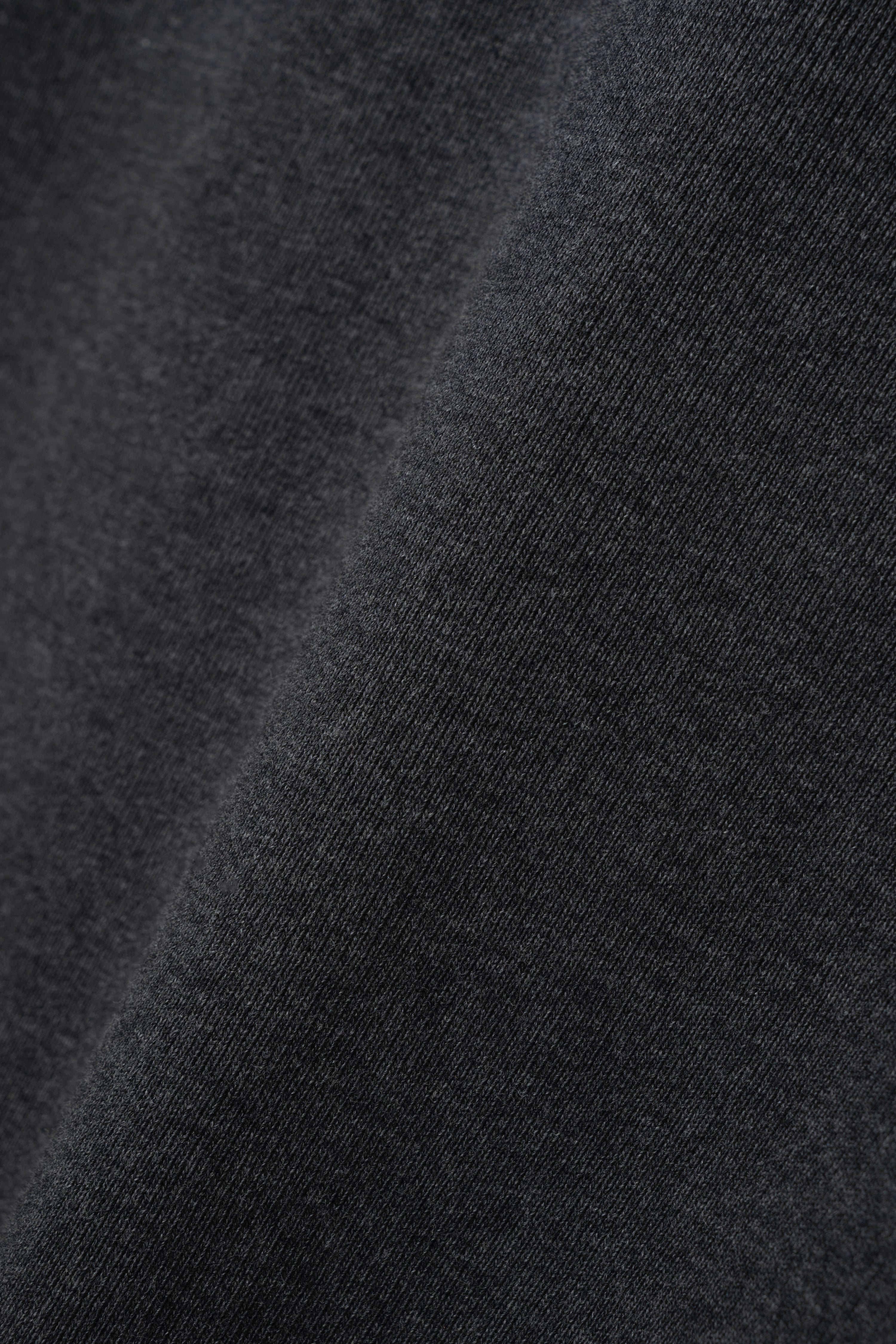 European Ribbed T-Shirt - Charcoal Melange