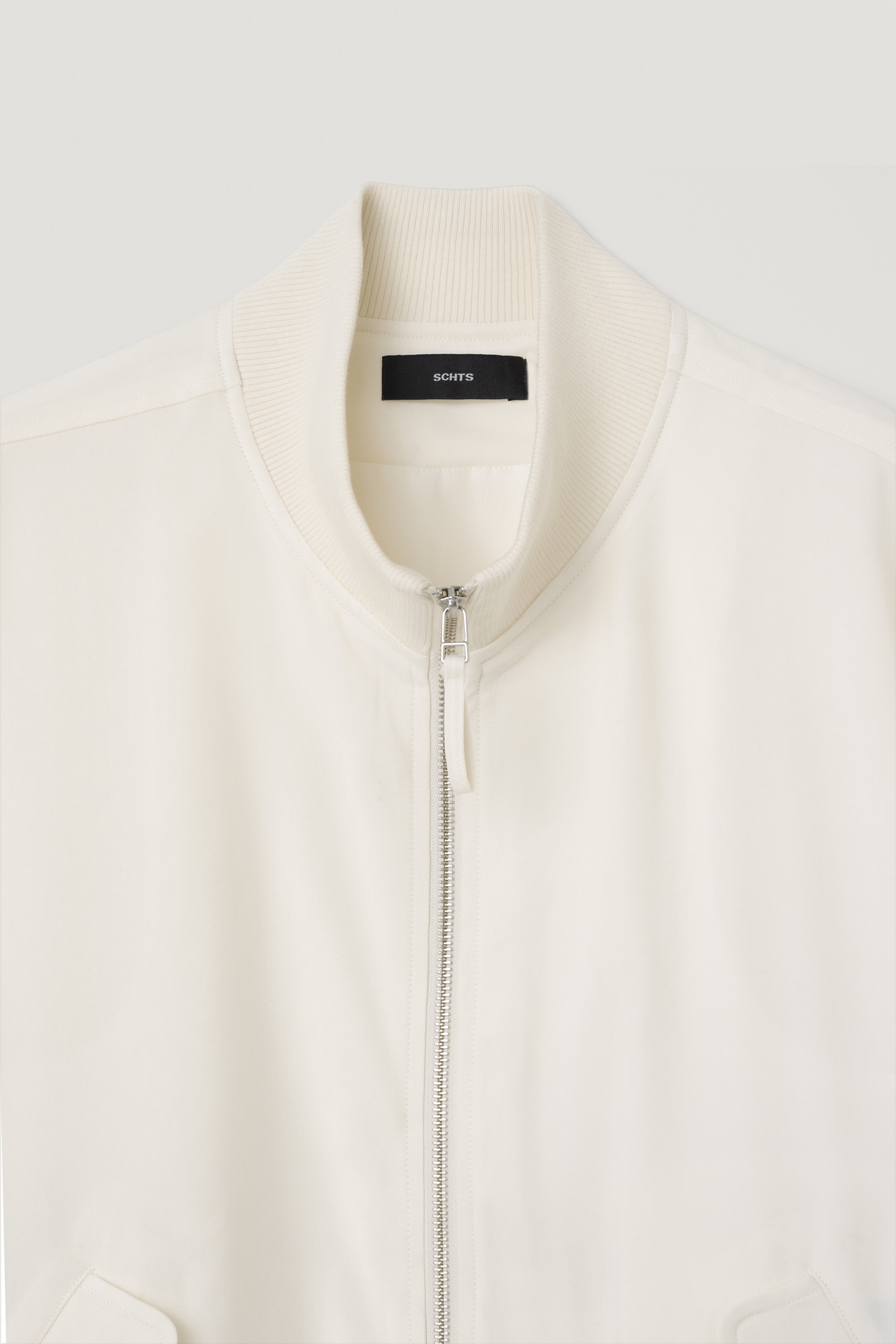 High Neck Bomber - Ivory