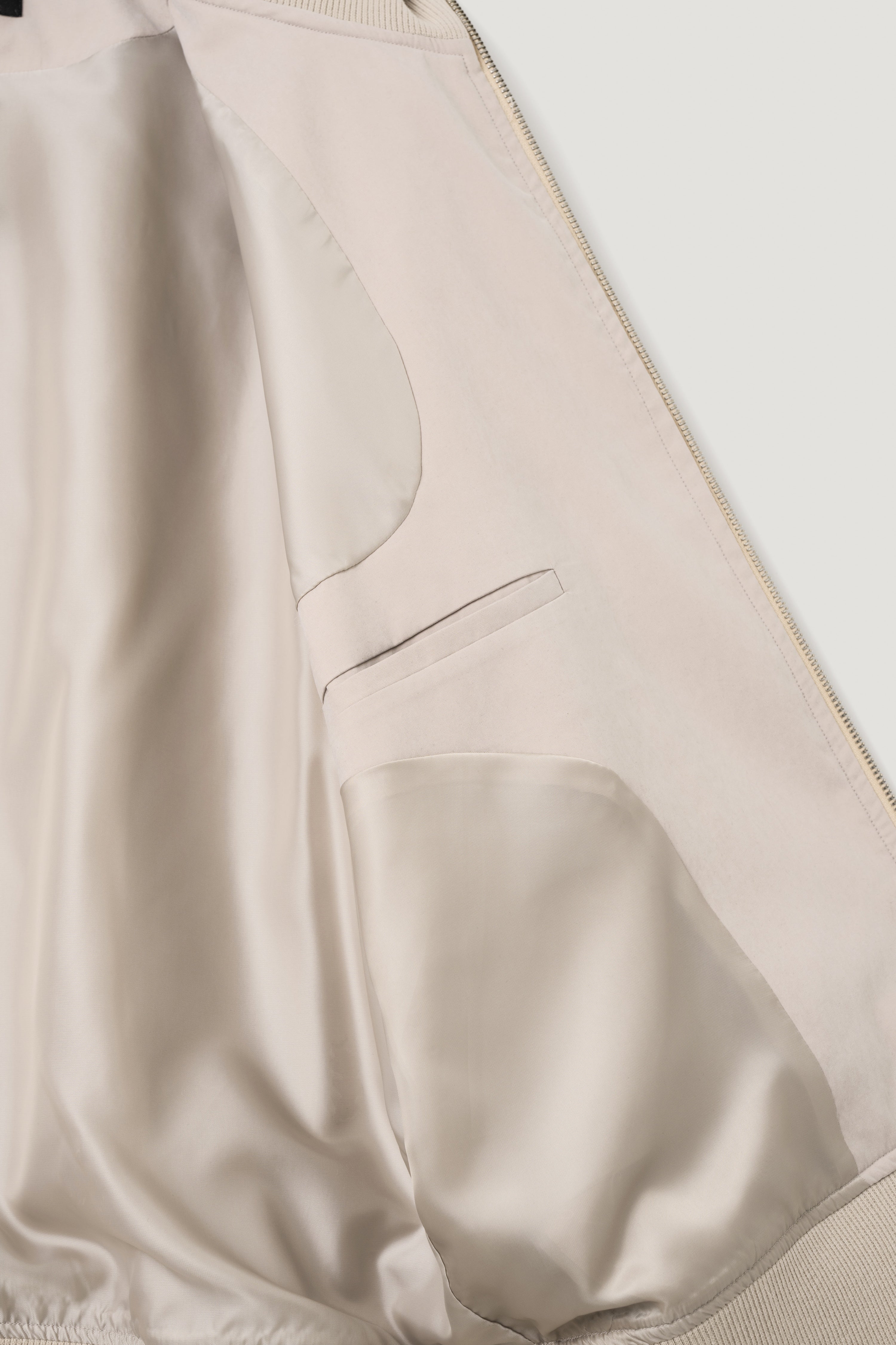High Neck Bomber - Peach Beige