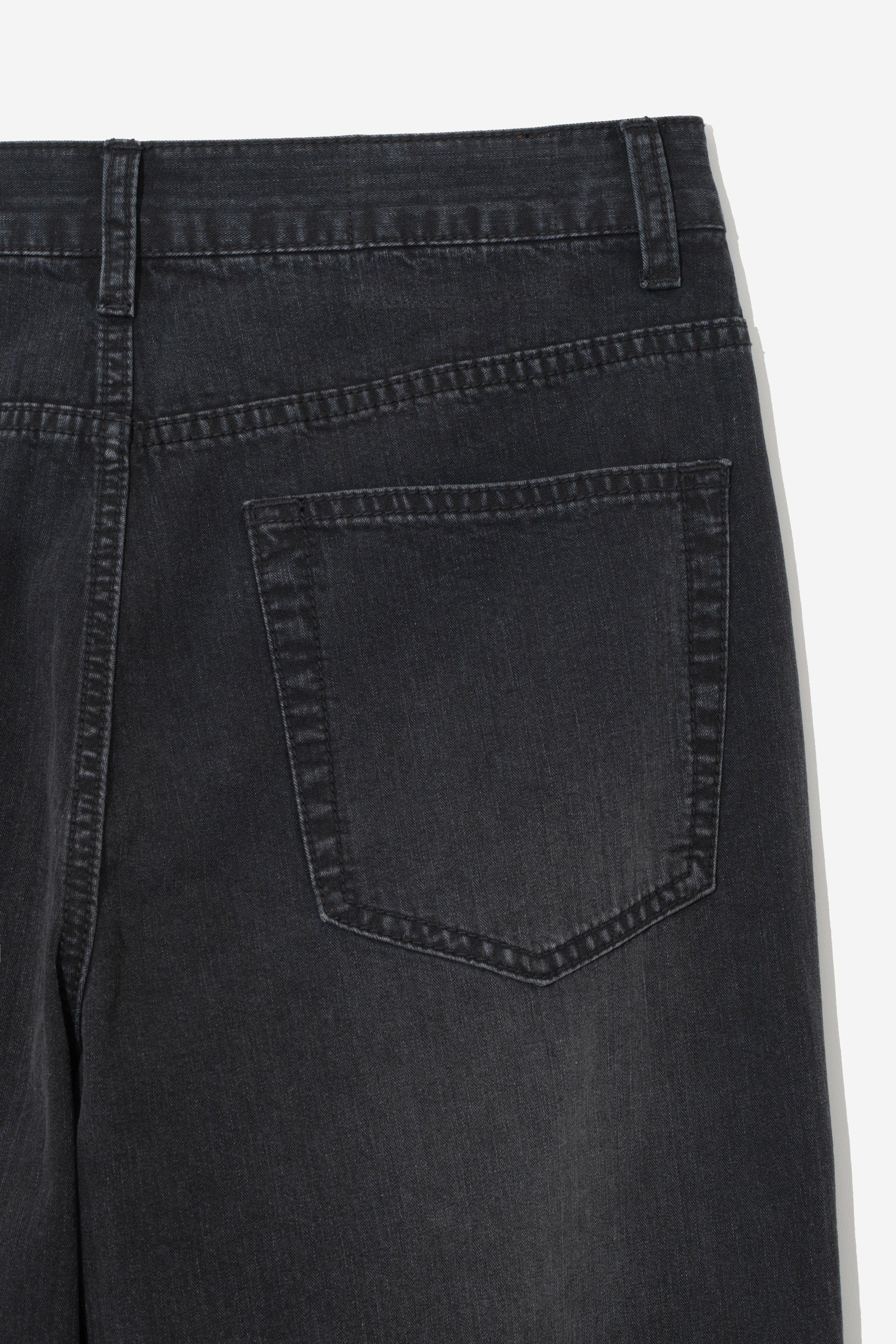 Jacquard Regular Straight - Washed Black