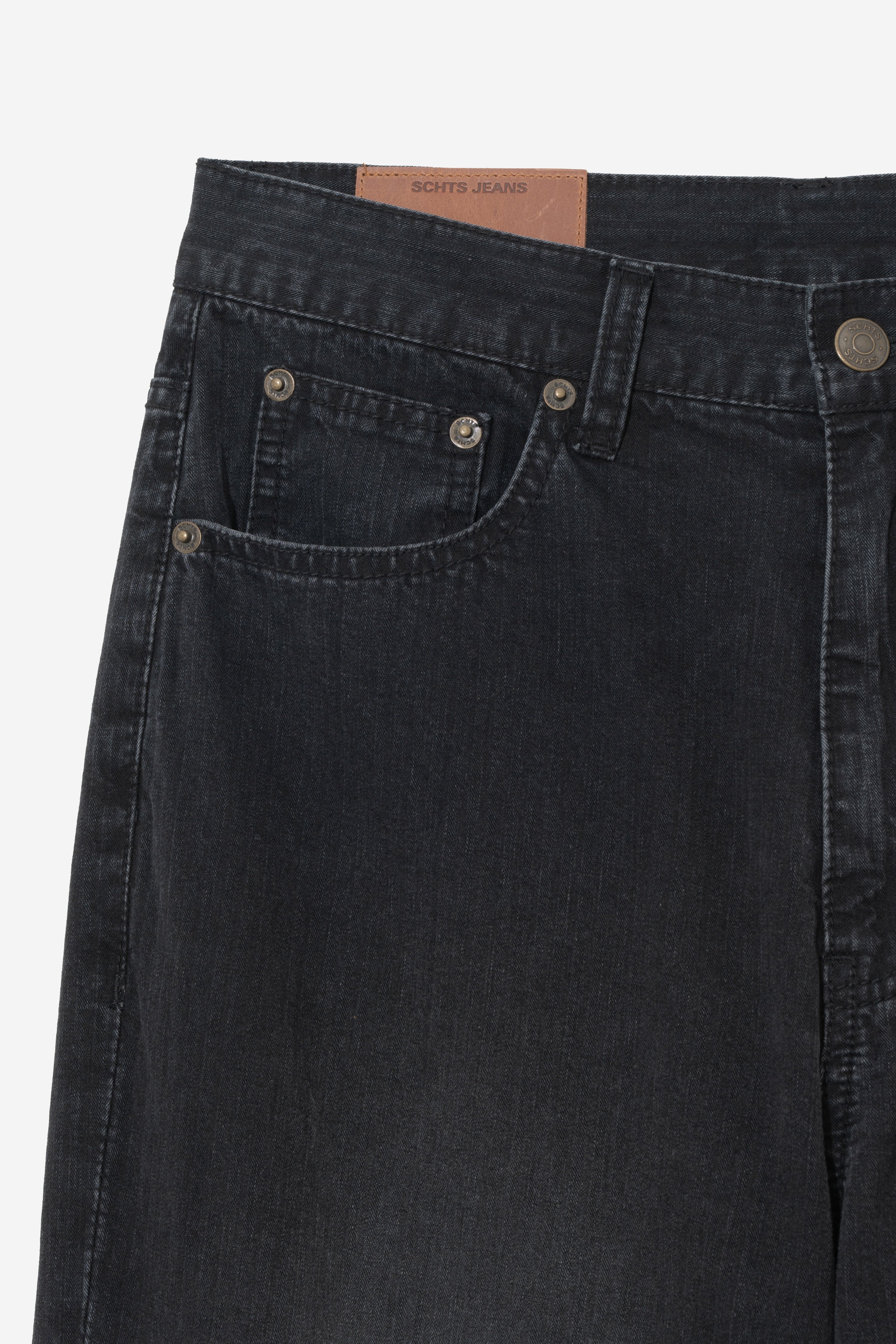 Jacquard Regular Straight - Washed Black