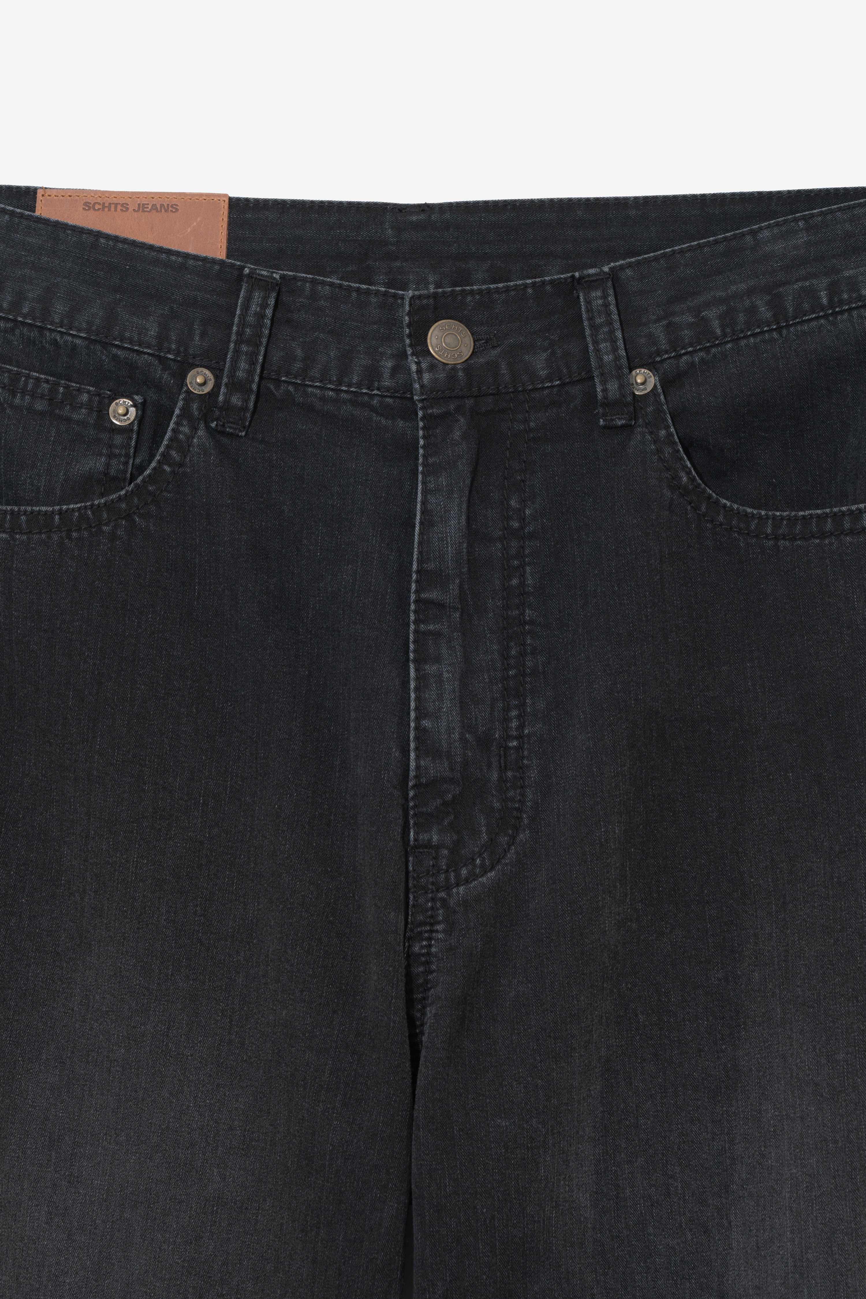 Jacquard Regular Straight - Washed Black