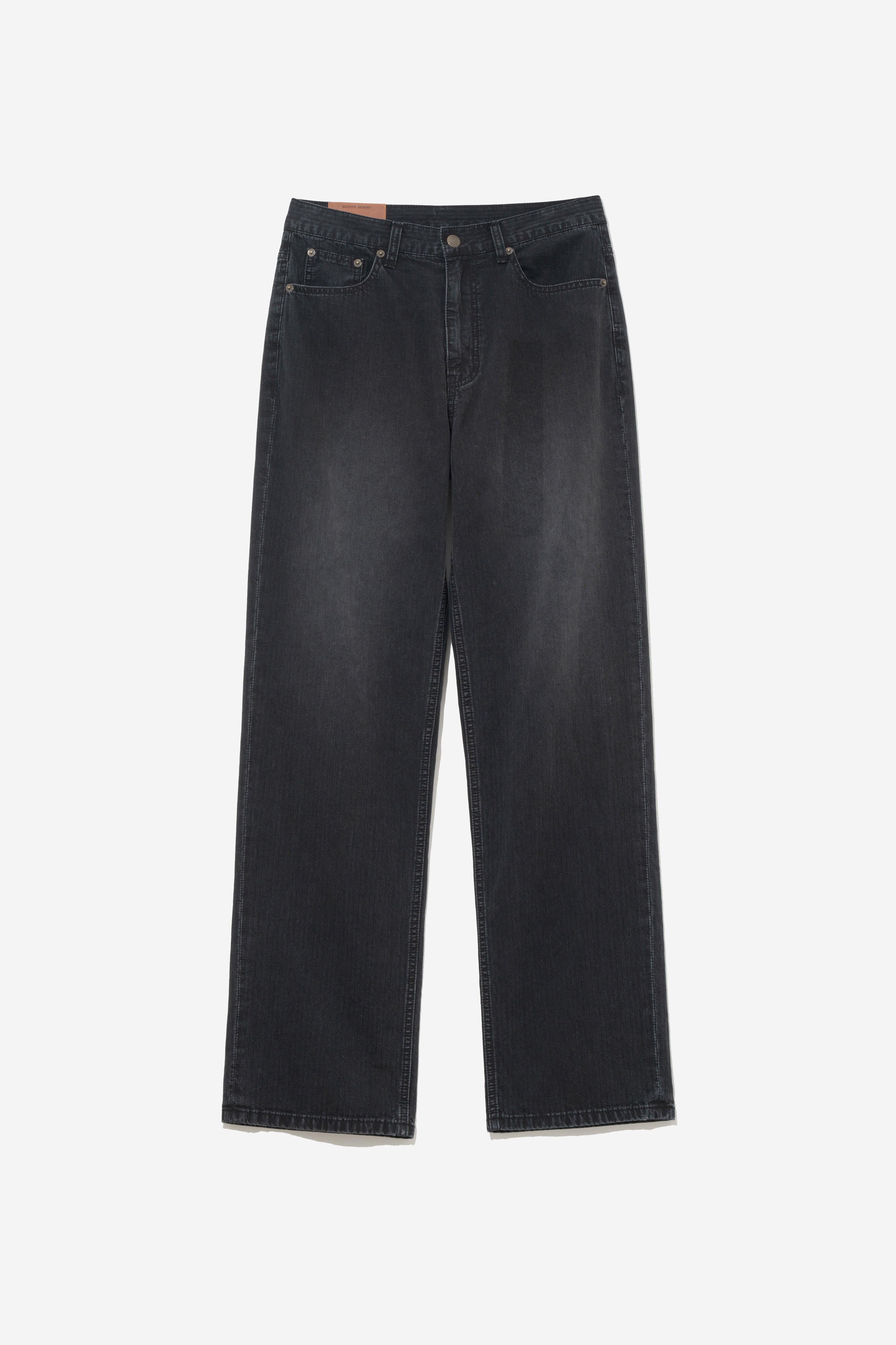 Jacquard Regular Straight - Washed Black