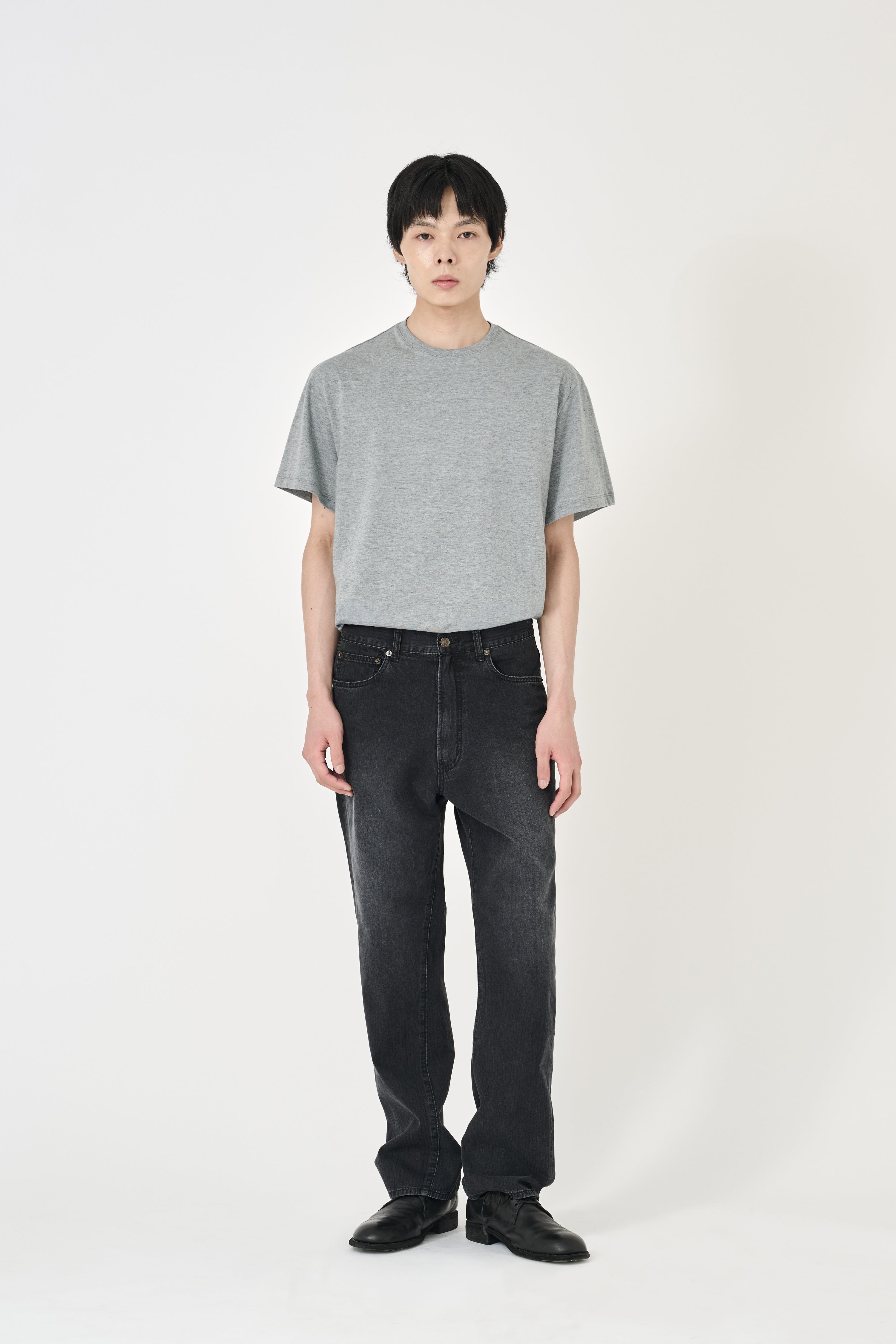 Jacquard Regular Straight - Washed Black
