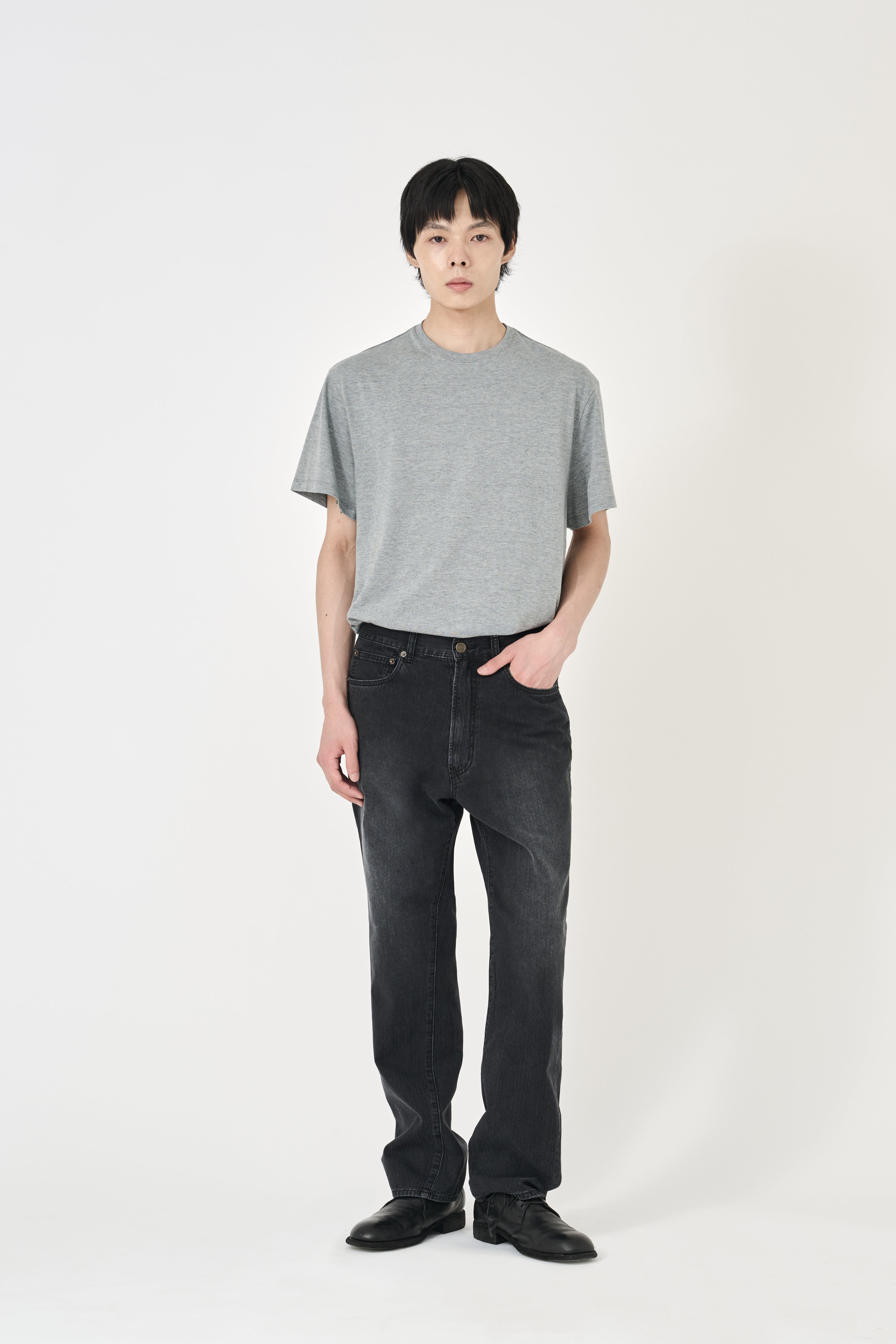 Jacquard Regular Straight - Washed Black