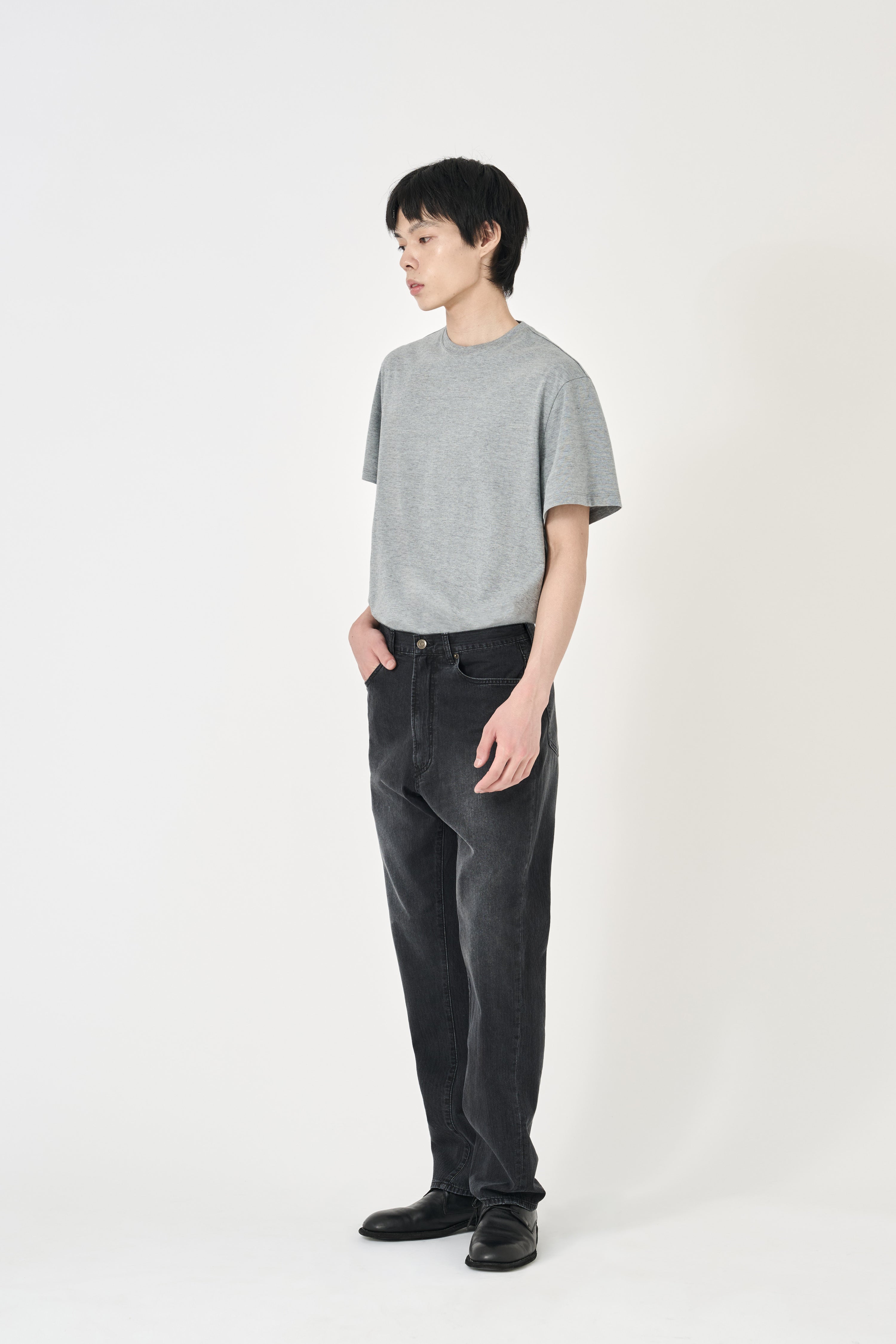 Jacquard Regular Straight - Washed Black
