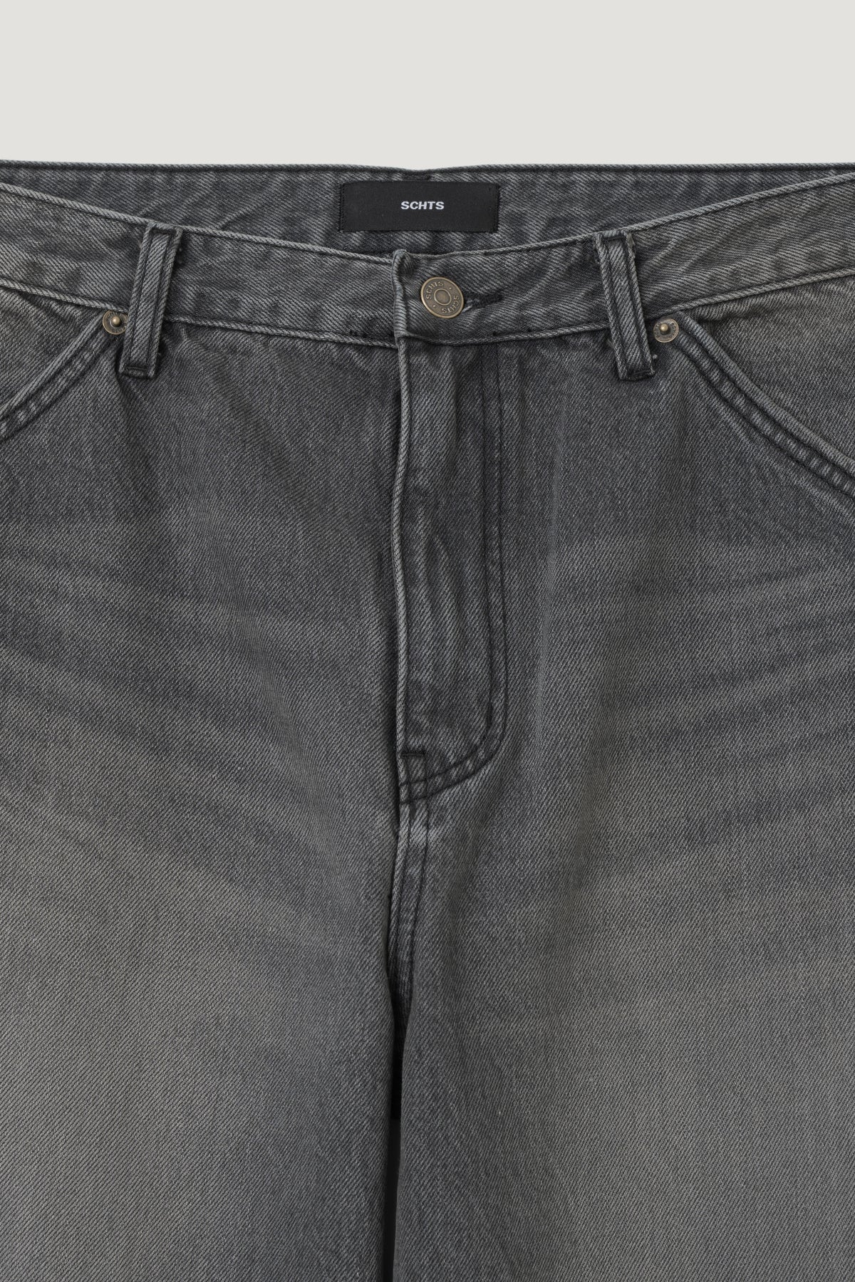 Jean1(Original Straight) - Washed Black