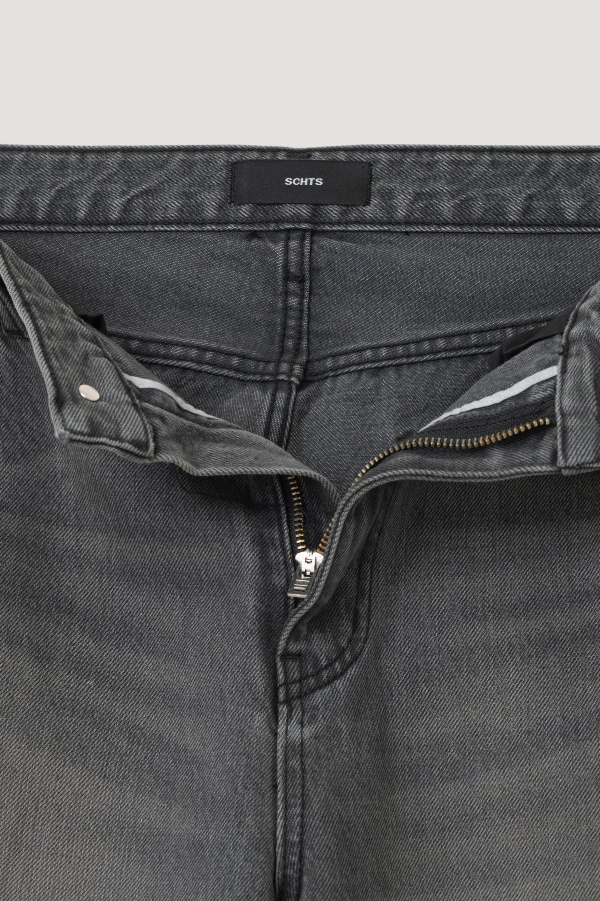 Jean1(Original Straight) - Washed Black