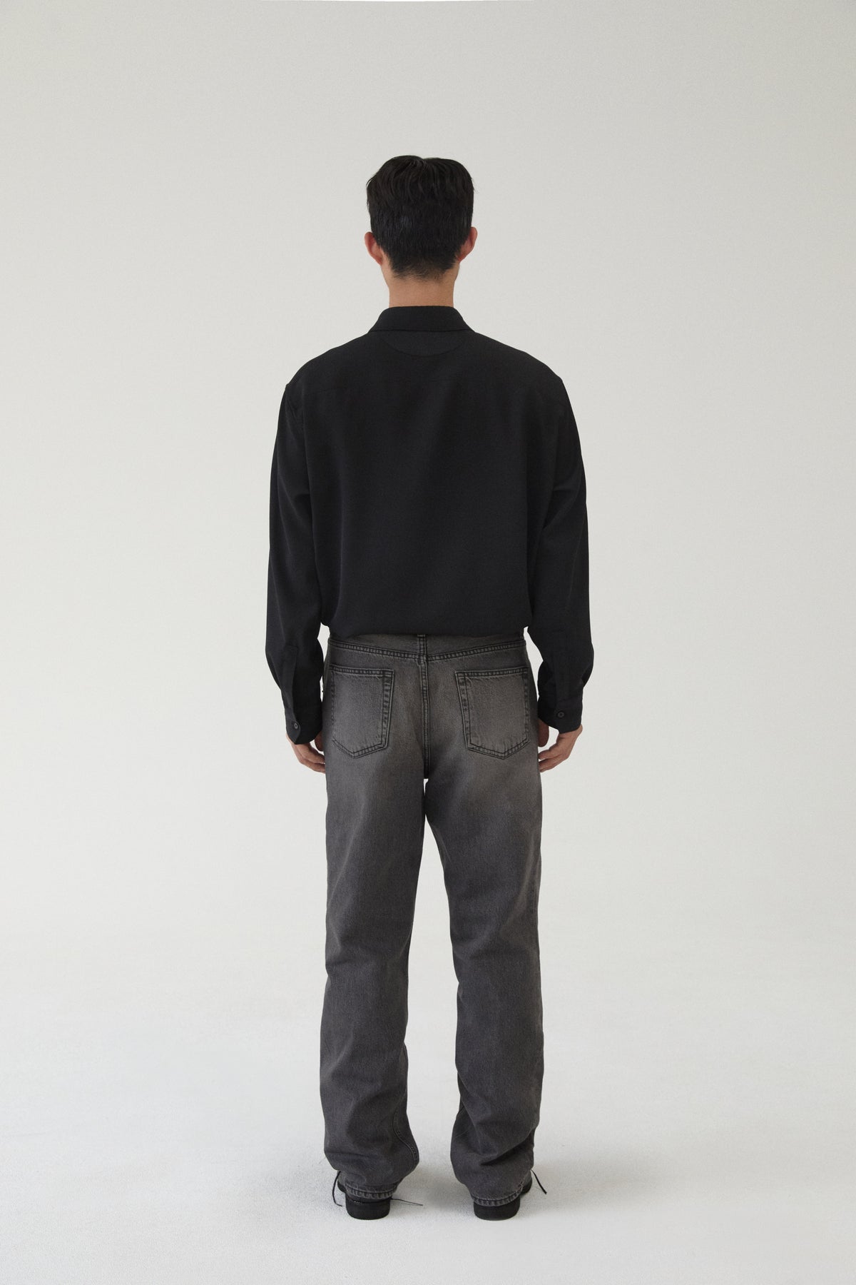 Jean1(Original Straight) - Washed Black