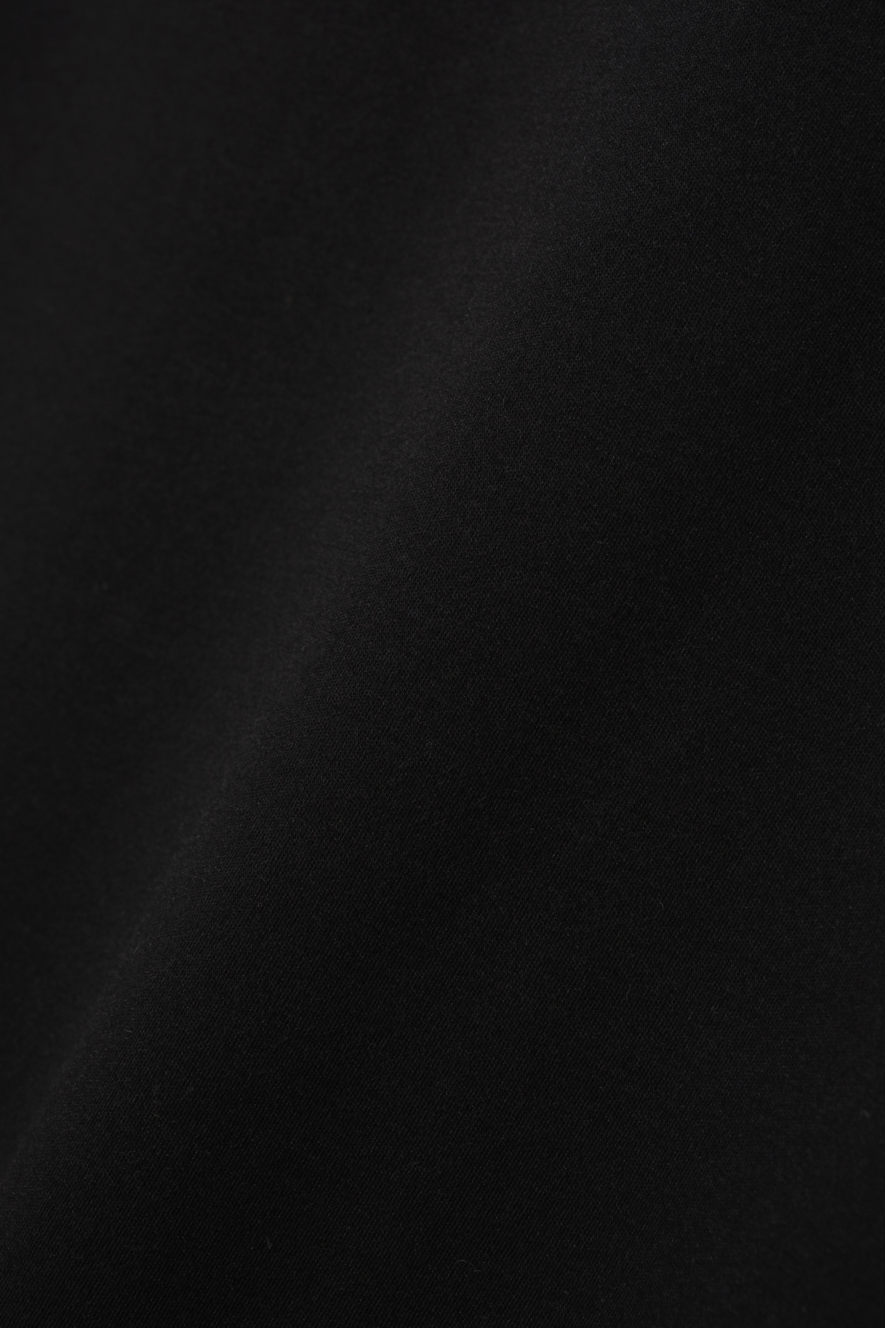 Minimalist Suvin Cotton T-Shirt - Deep Black