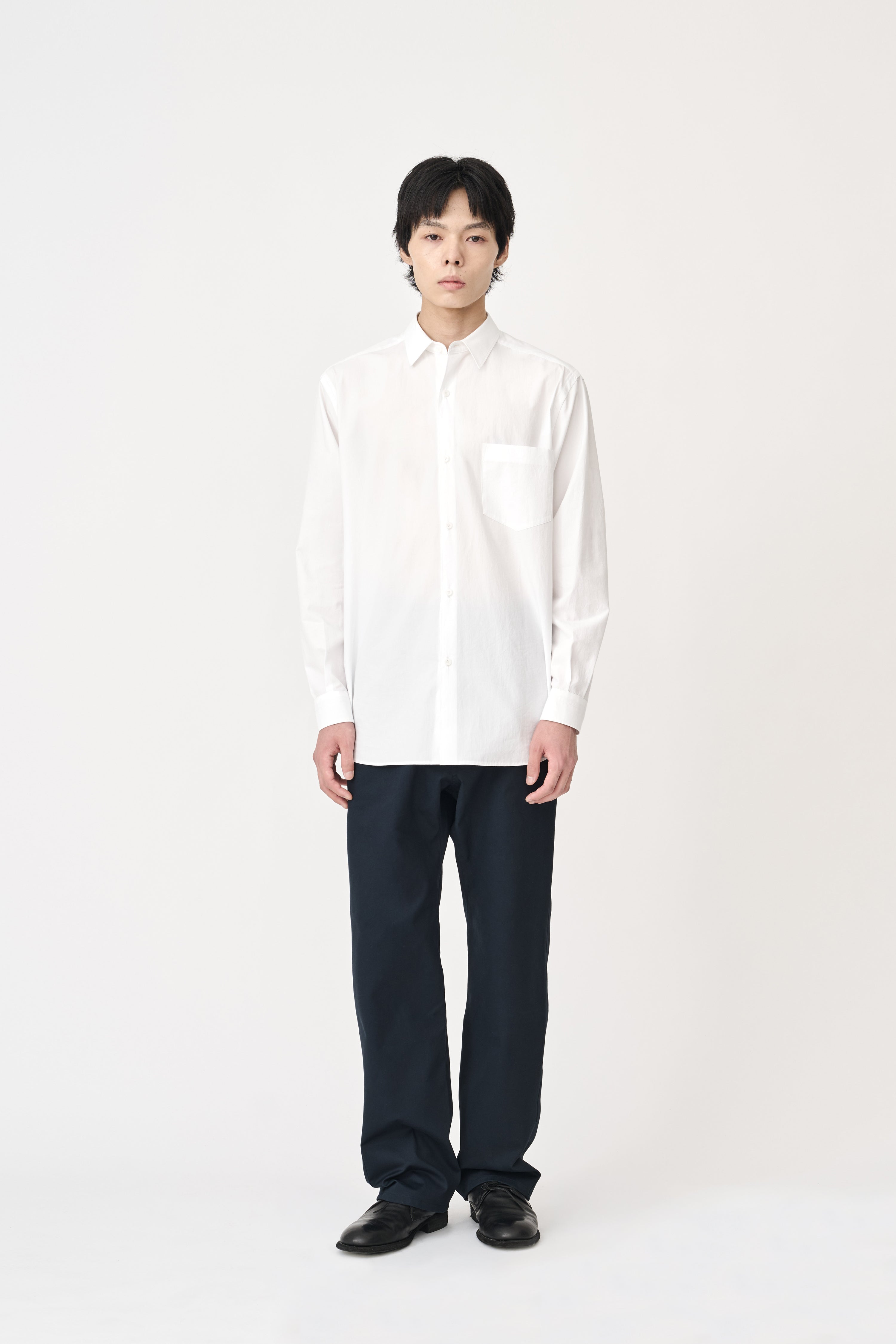 Organic Typewriter Cotton Shirt - Pure White