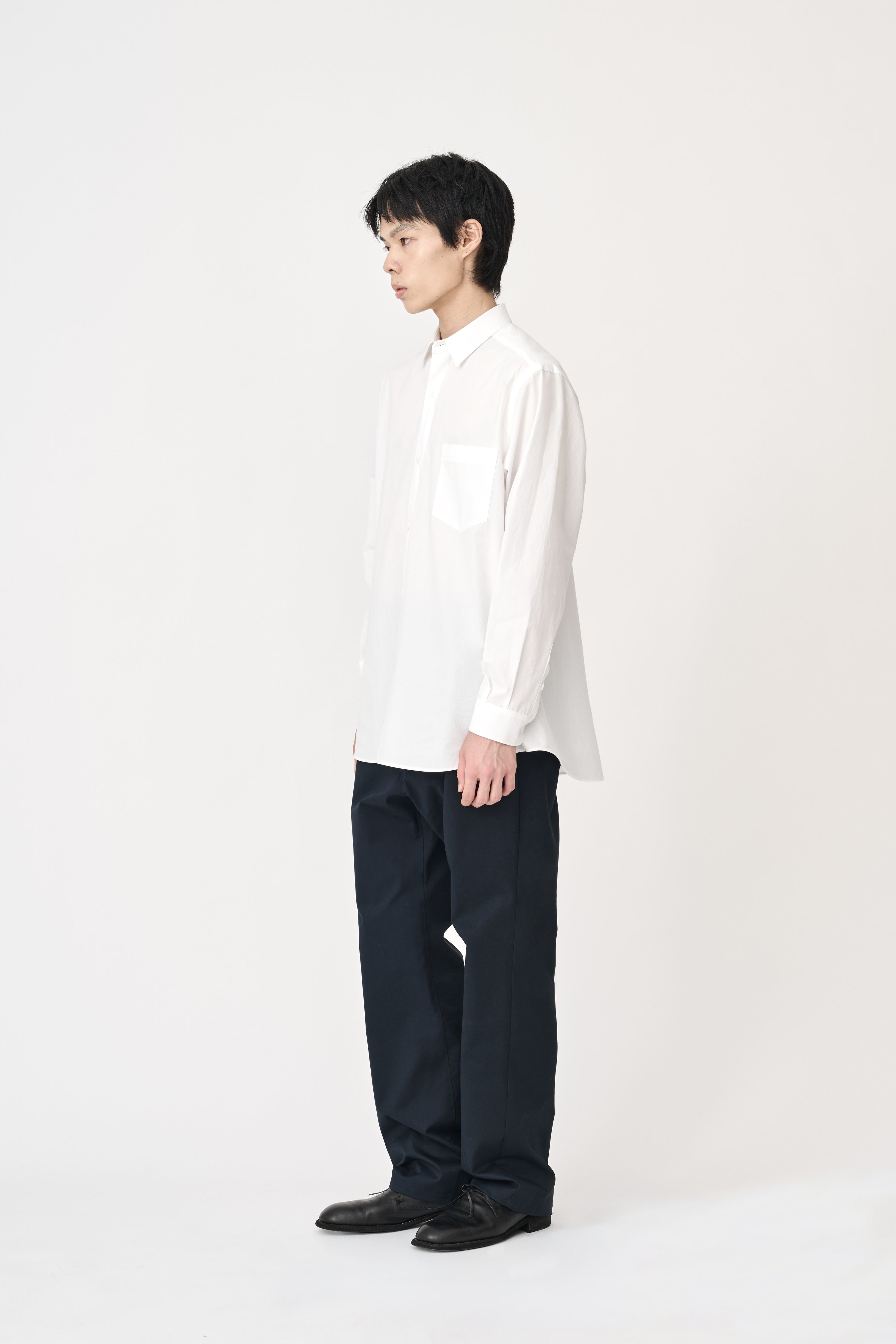 Organic Typewriter Cotton Shirt - Pure White