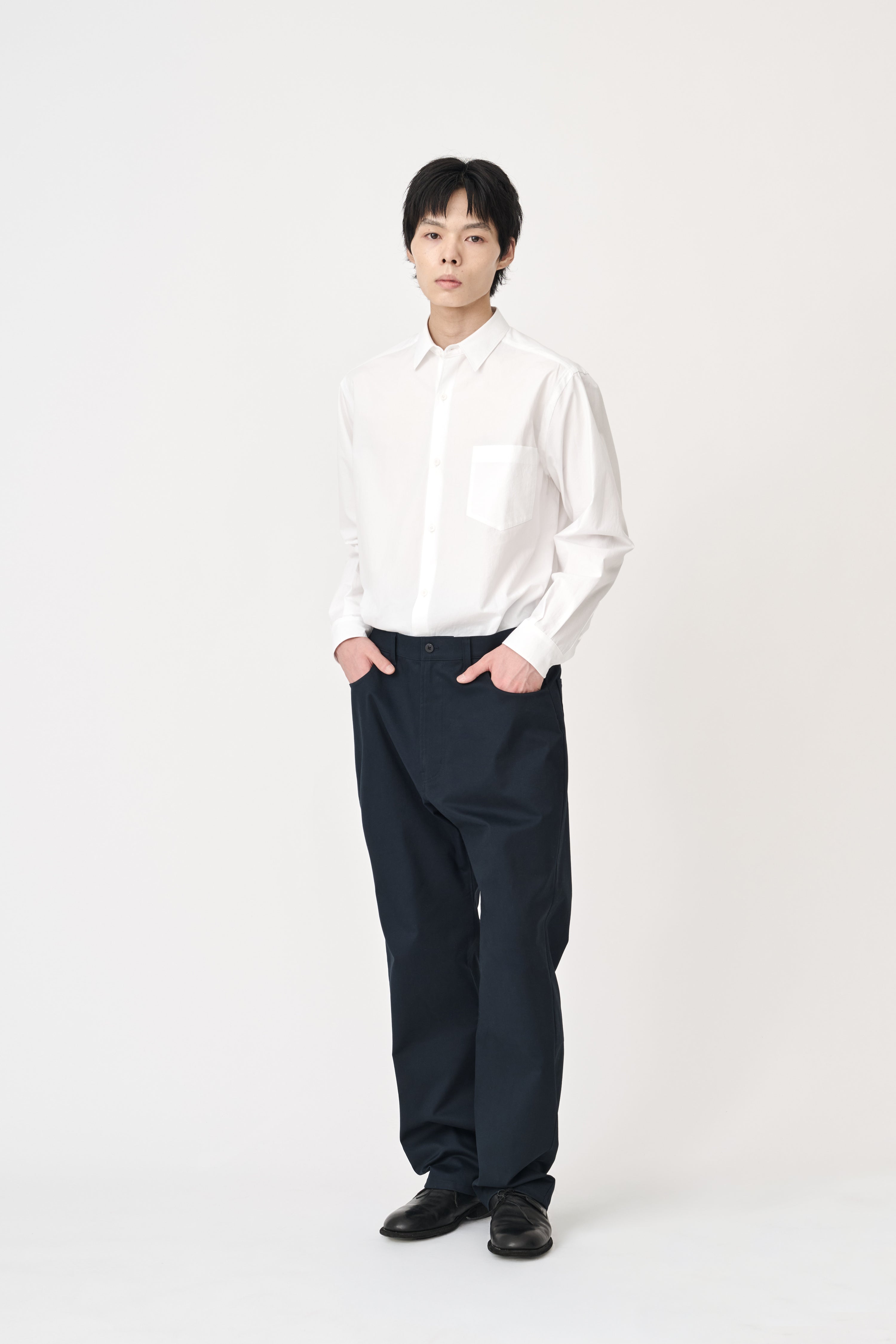 Organic Typewriter Cotton Shirt - Pure White