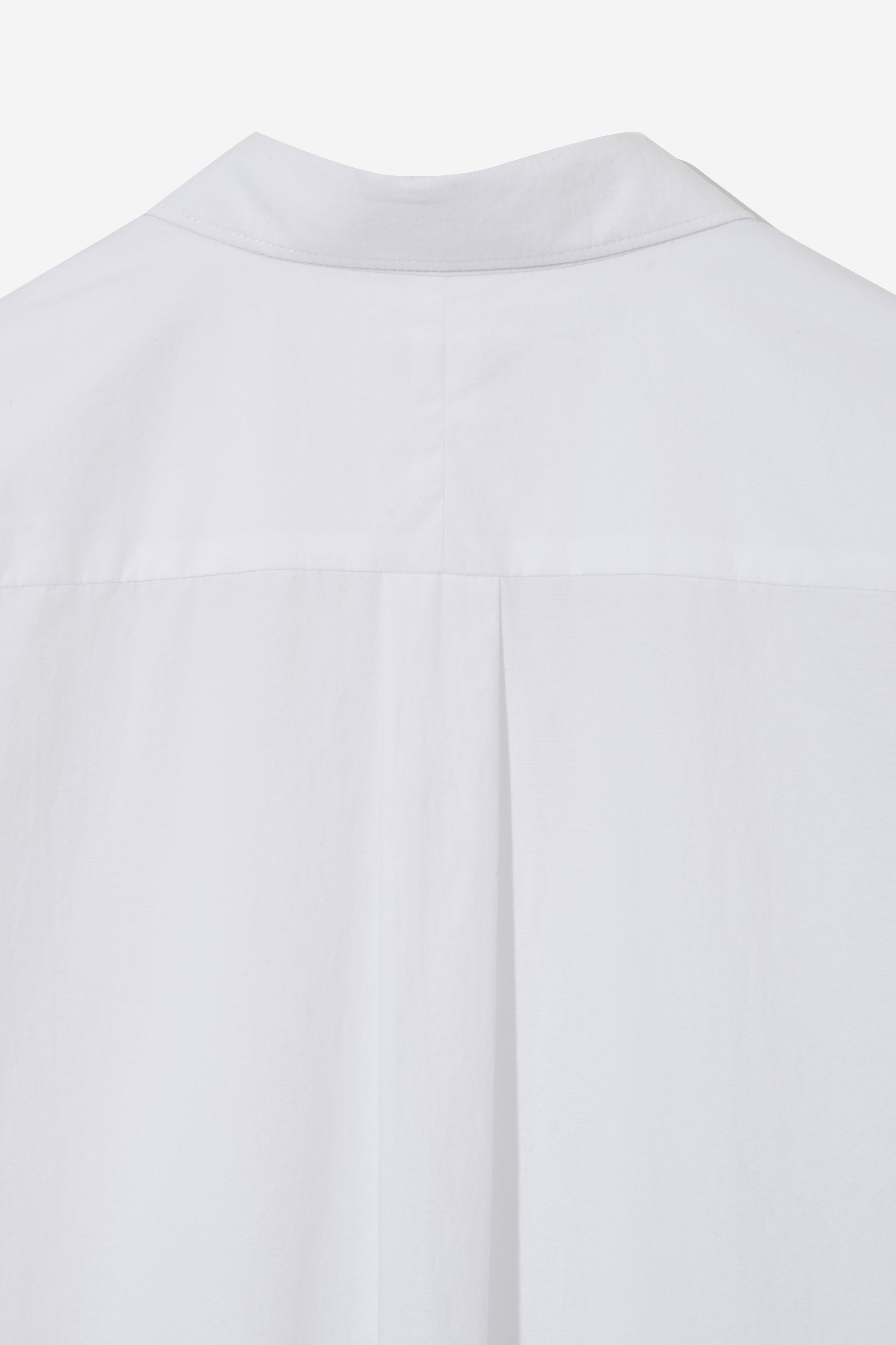 Organic Typewriter Cotton Shirt - Pure White