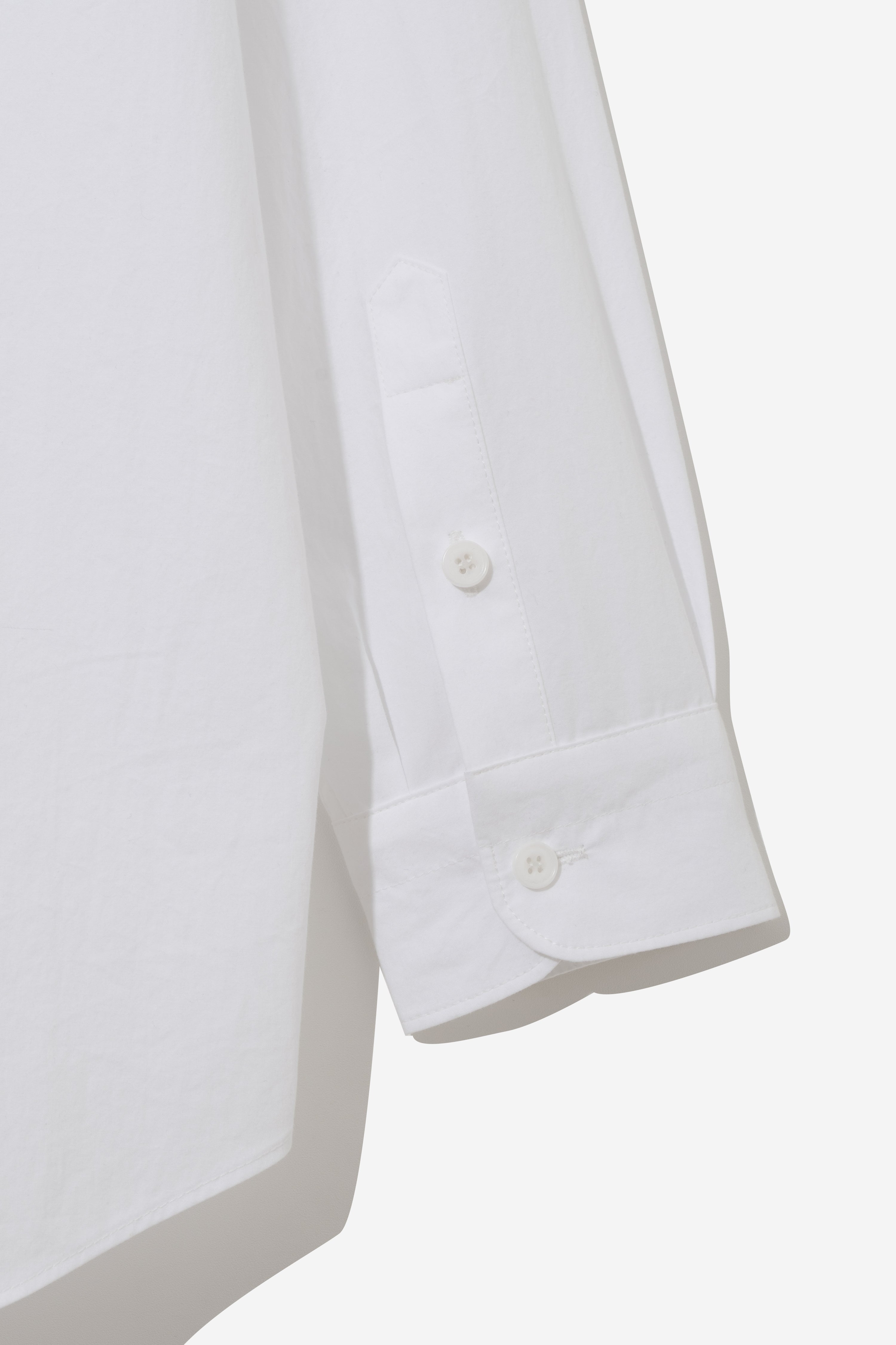 Organic Typewriter Cotton Shirt - Pure White