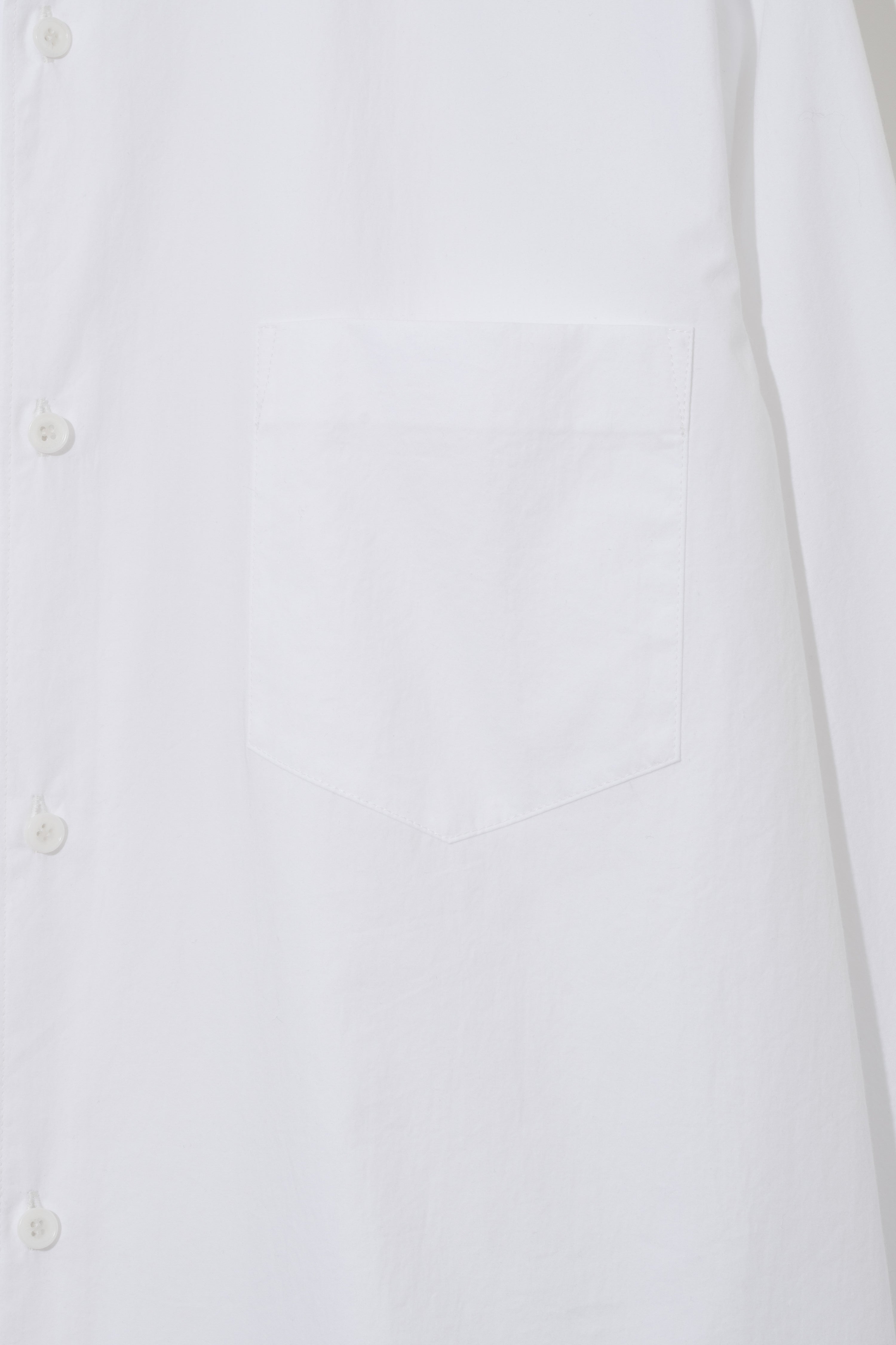 Organic Typewriter Cotton Shirt - Pure White