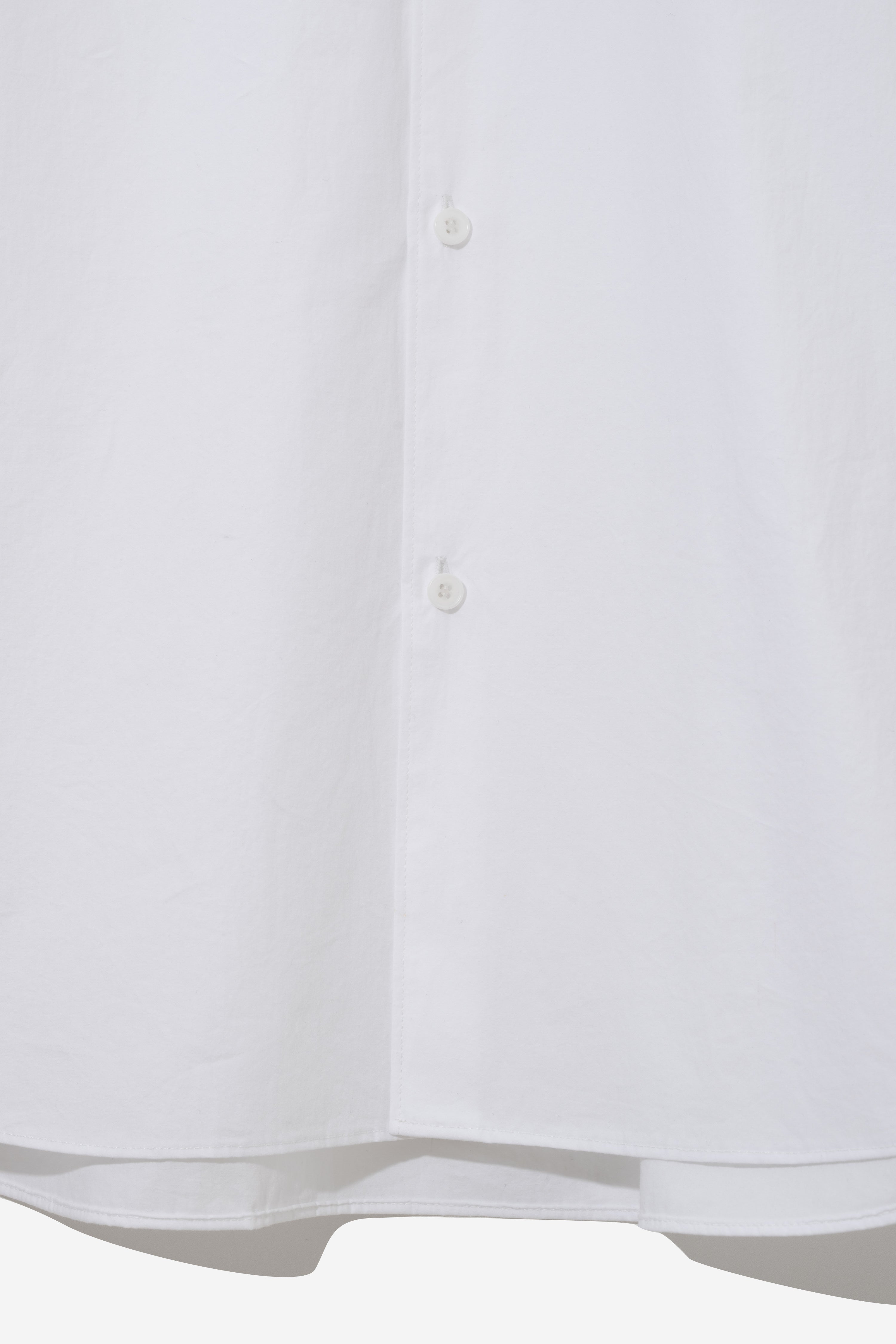 Organic Typewriter Cotton Shirt - Pure White