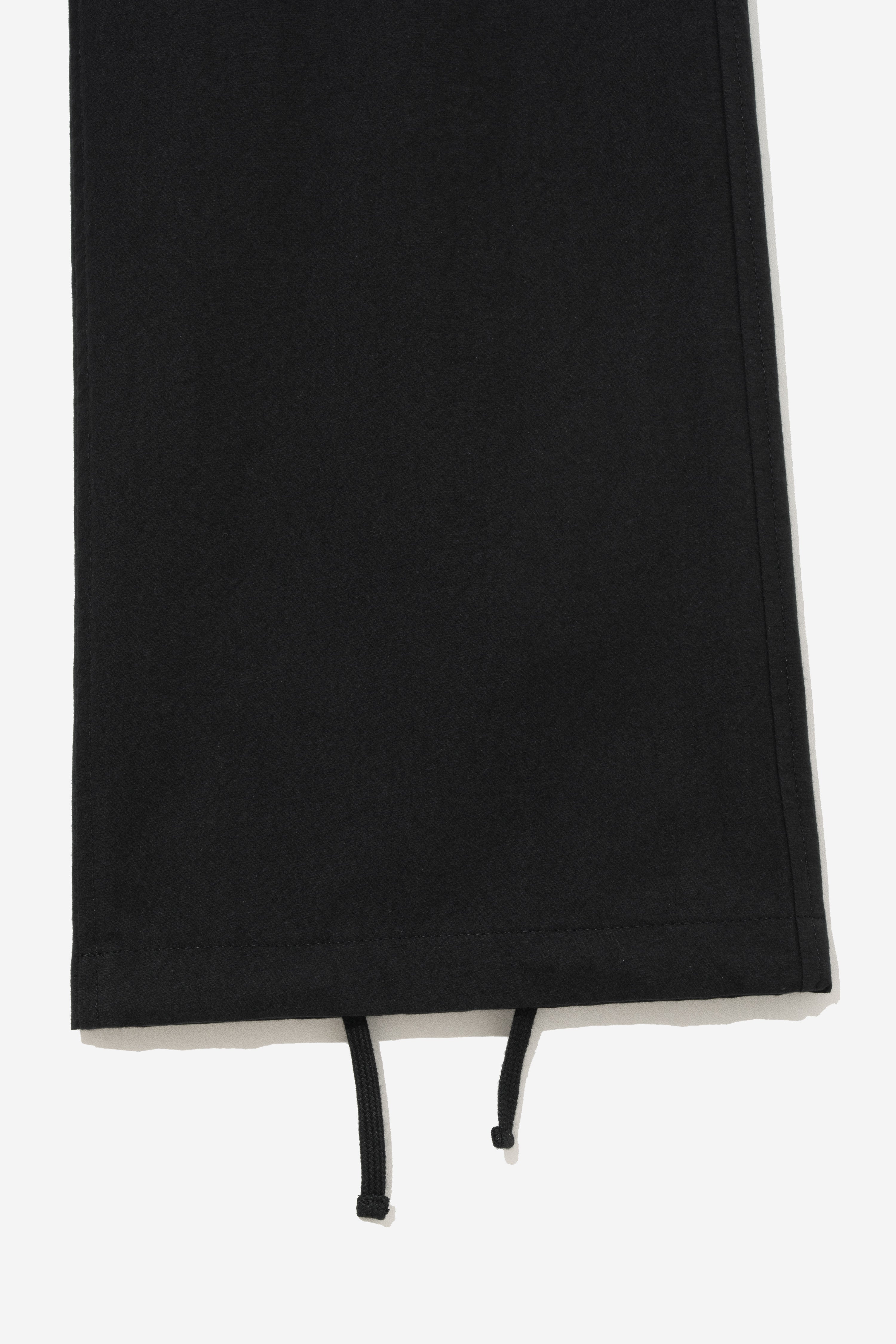 Relaxed Straight Trousers - Black