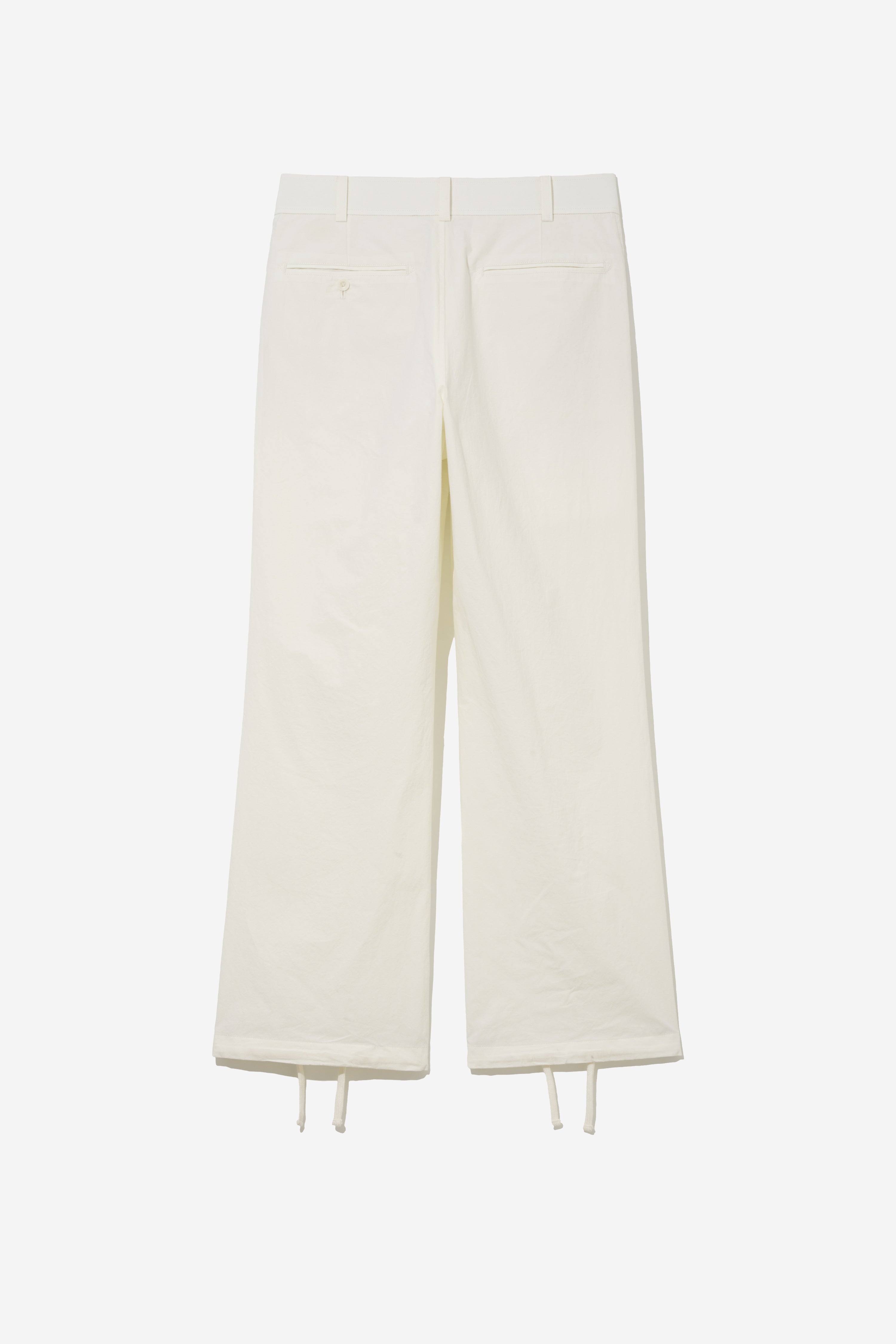 Relaxed Straight Trousers - Ecru