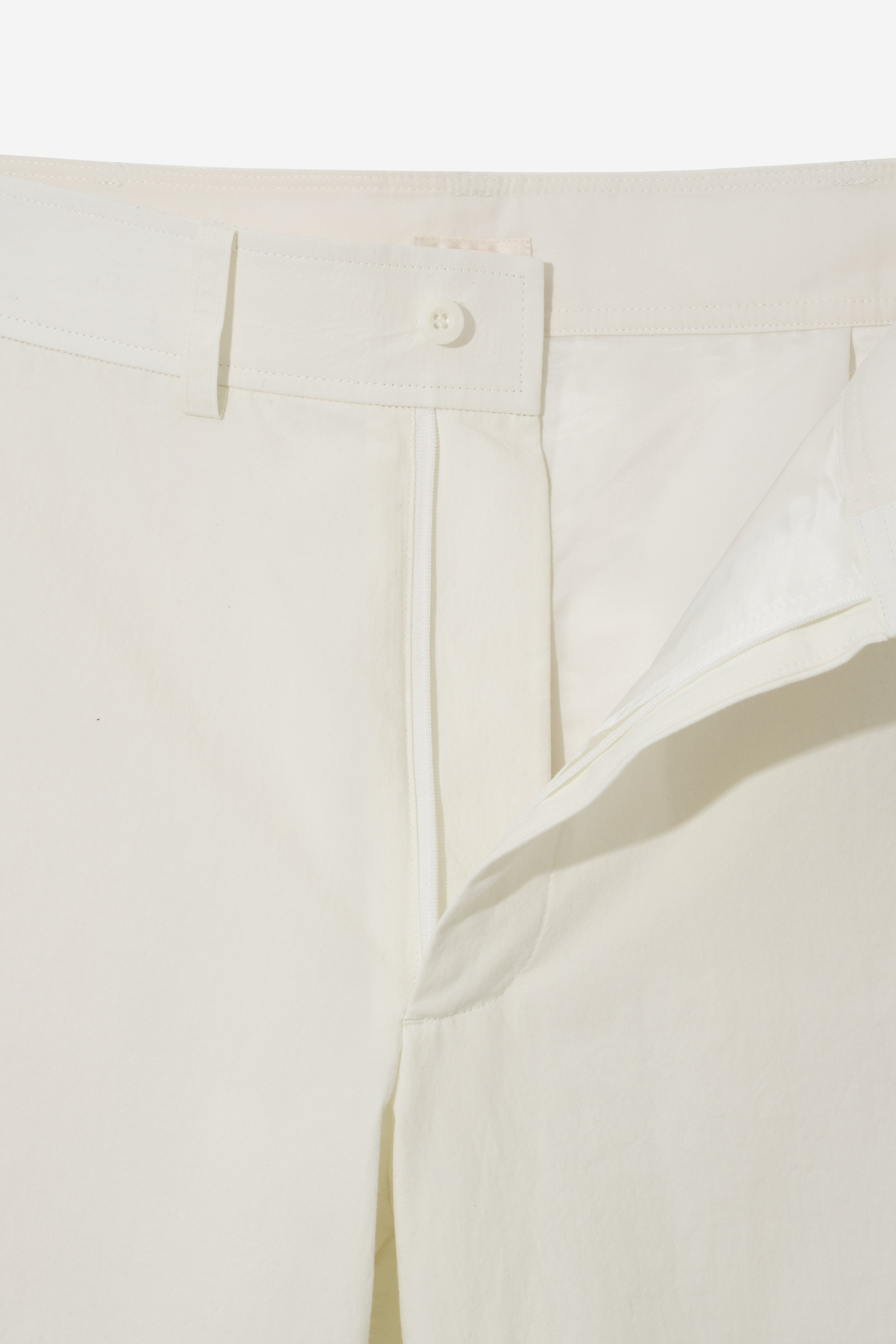 Relaxed Straight Trousers - Ecru