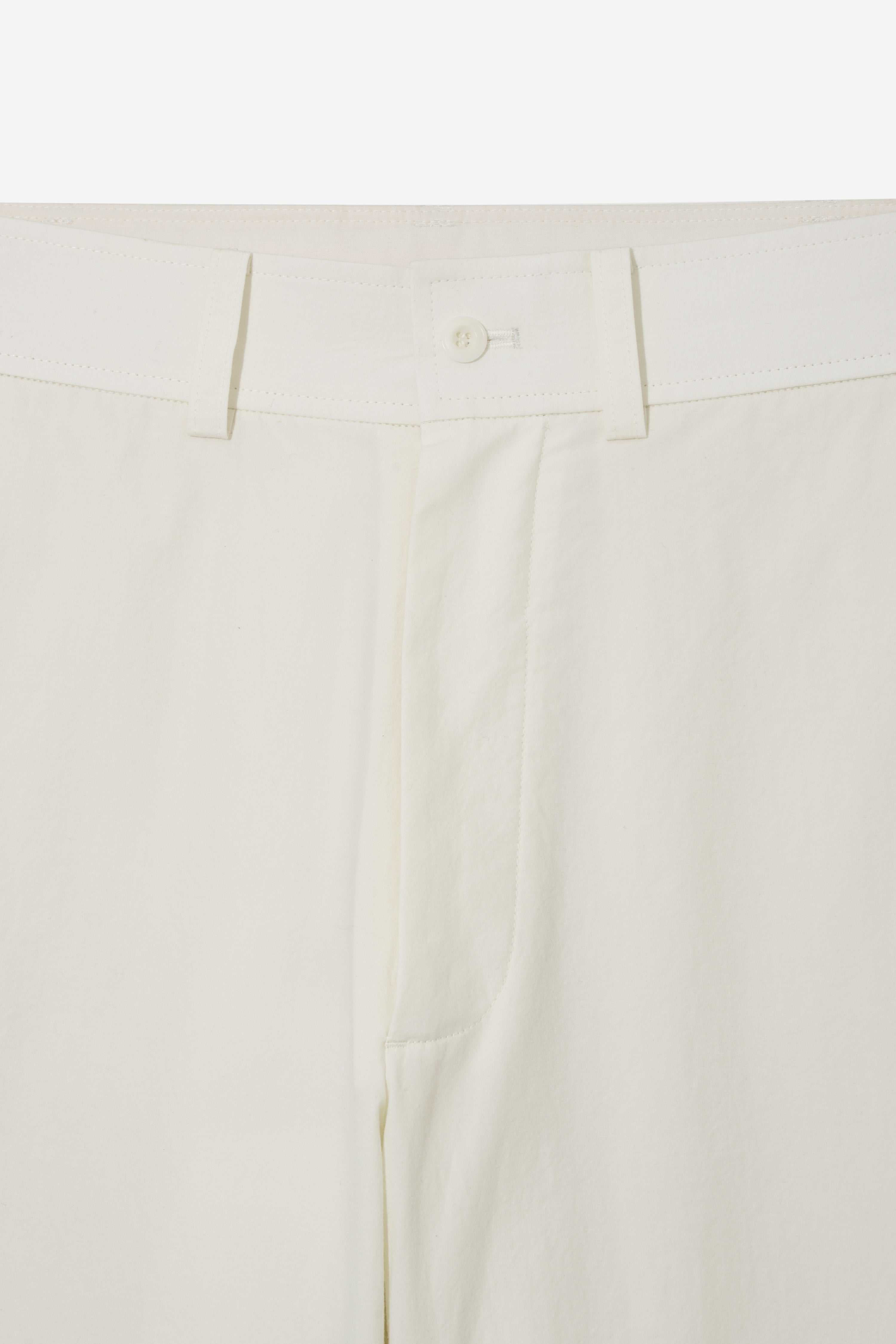 Relaxed Straight Trousers - Ecru