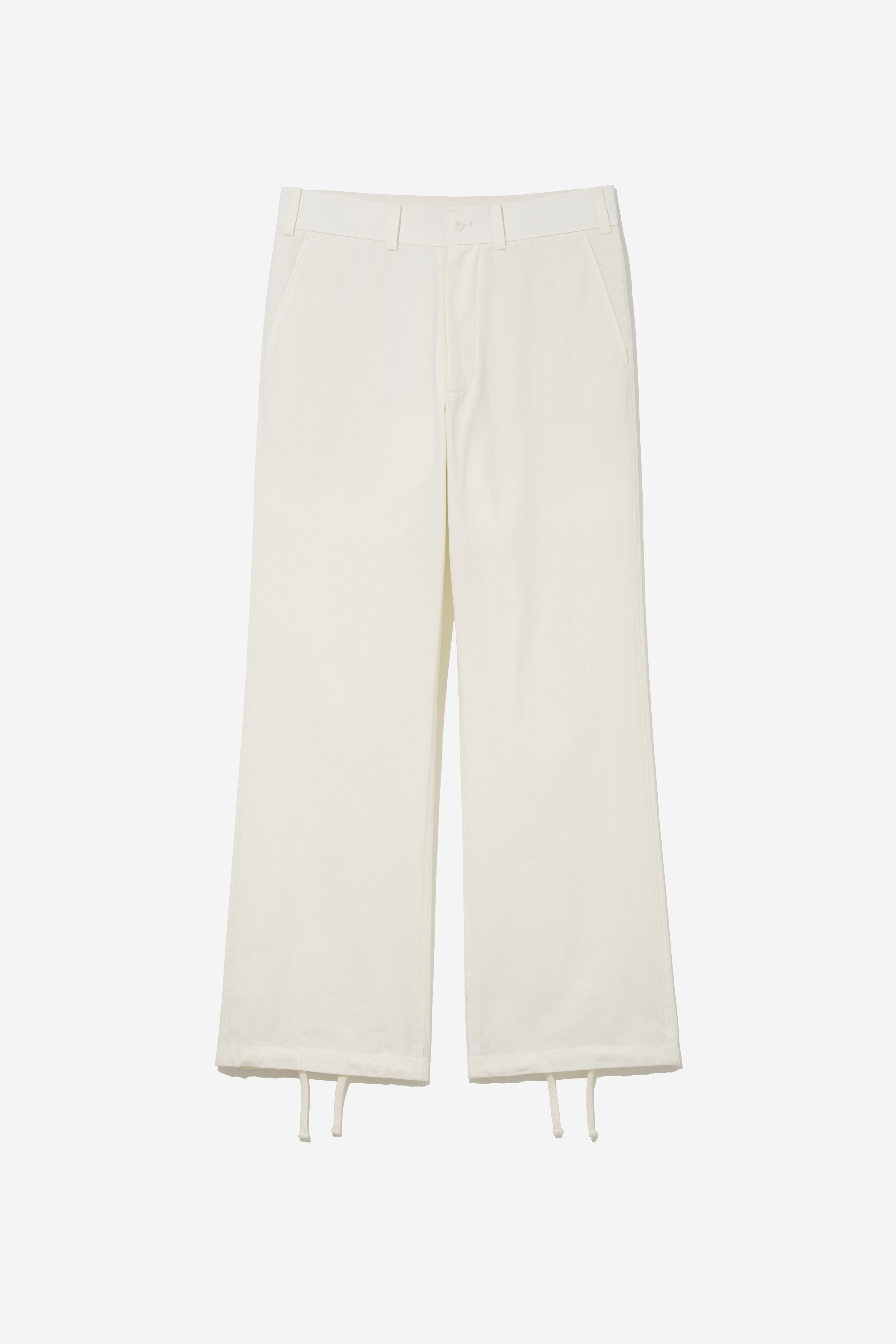 Relaxed Straight Trousers - Ecru