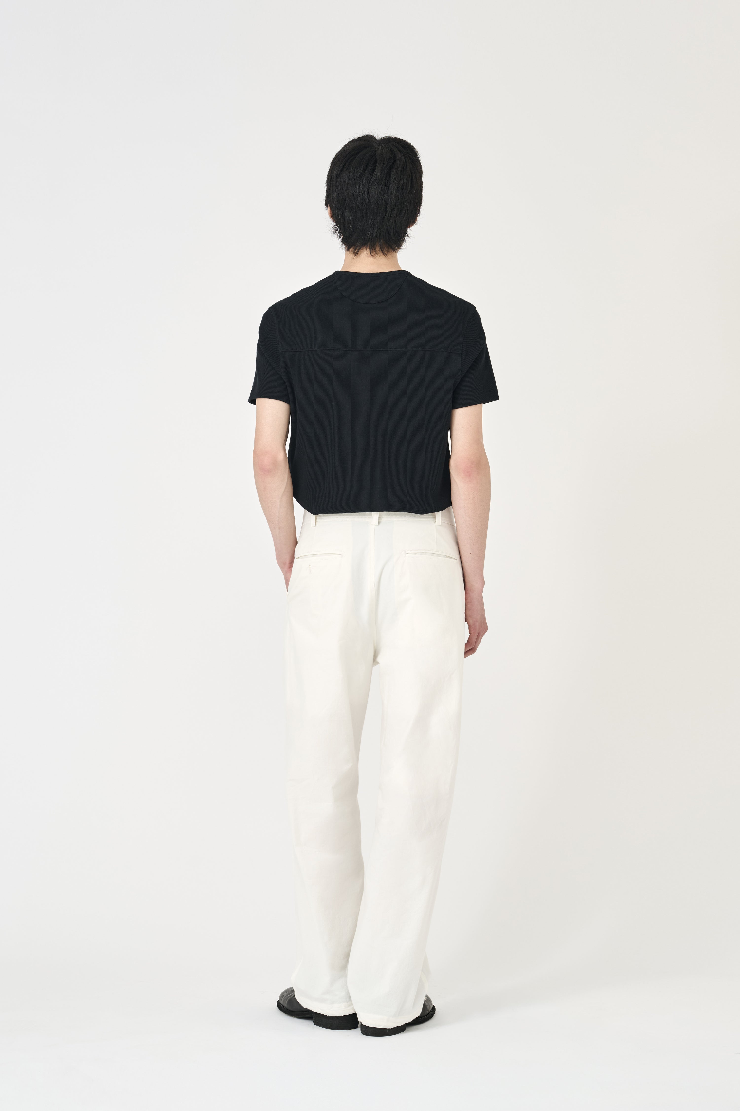 Relaxed Straight Trousers - Ecru