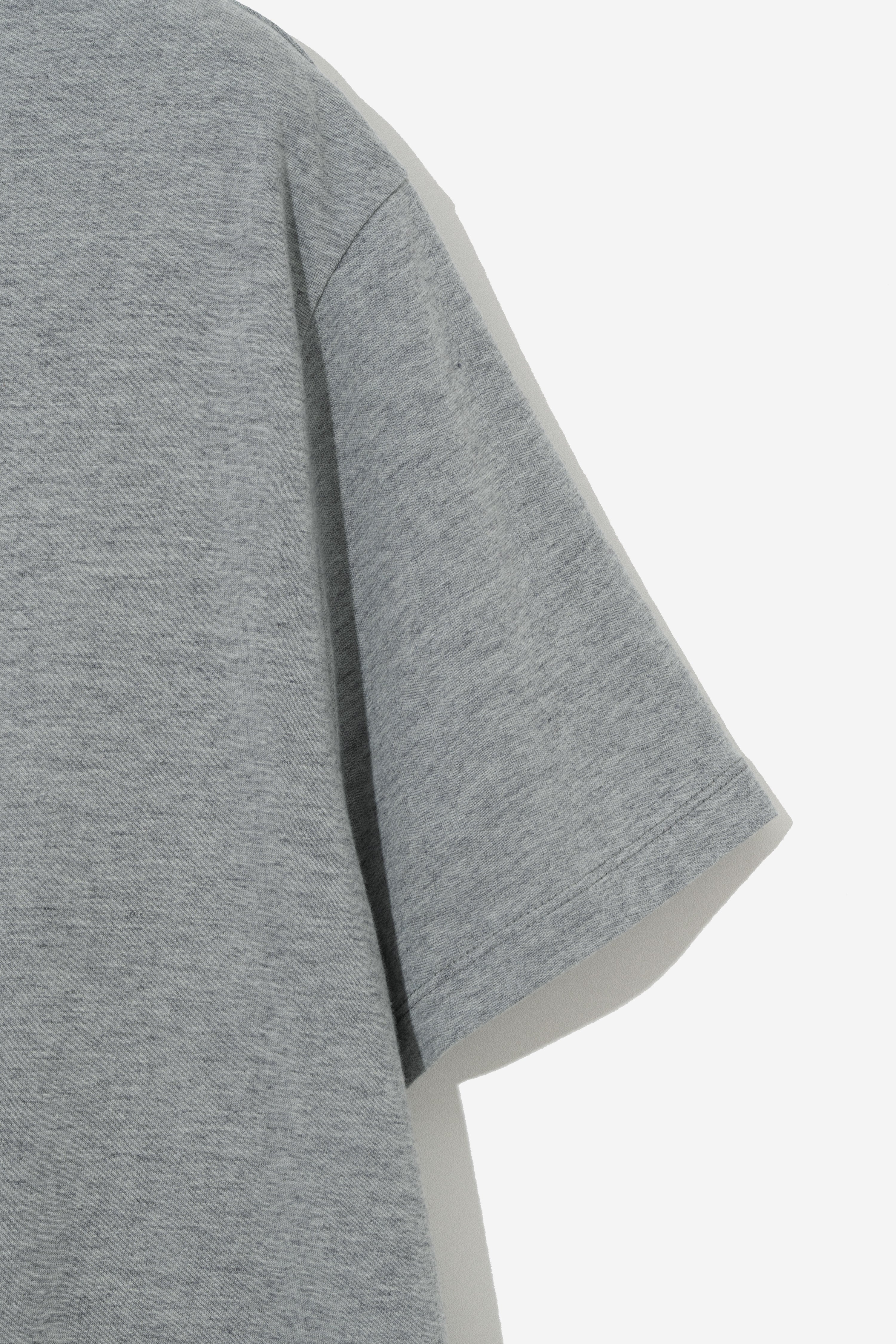 Relaxed Summer Wool Blend T-Shirt - Ash Gray