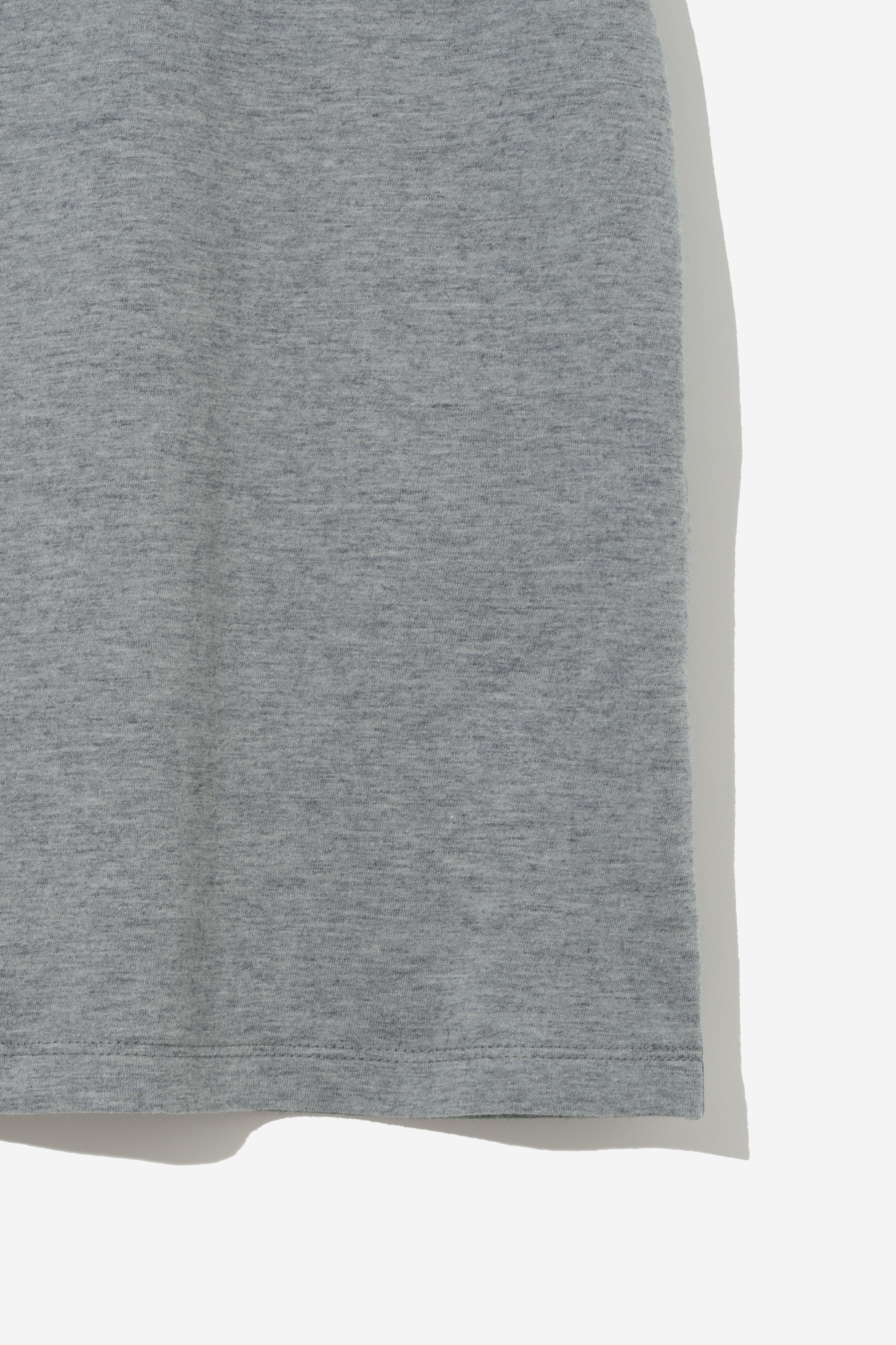 Relaxed Summer Wool Blend T-Shirt - Ash Gray