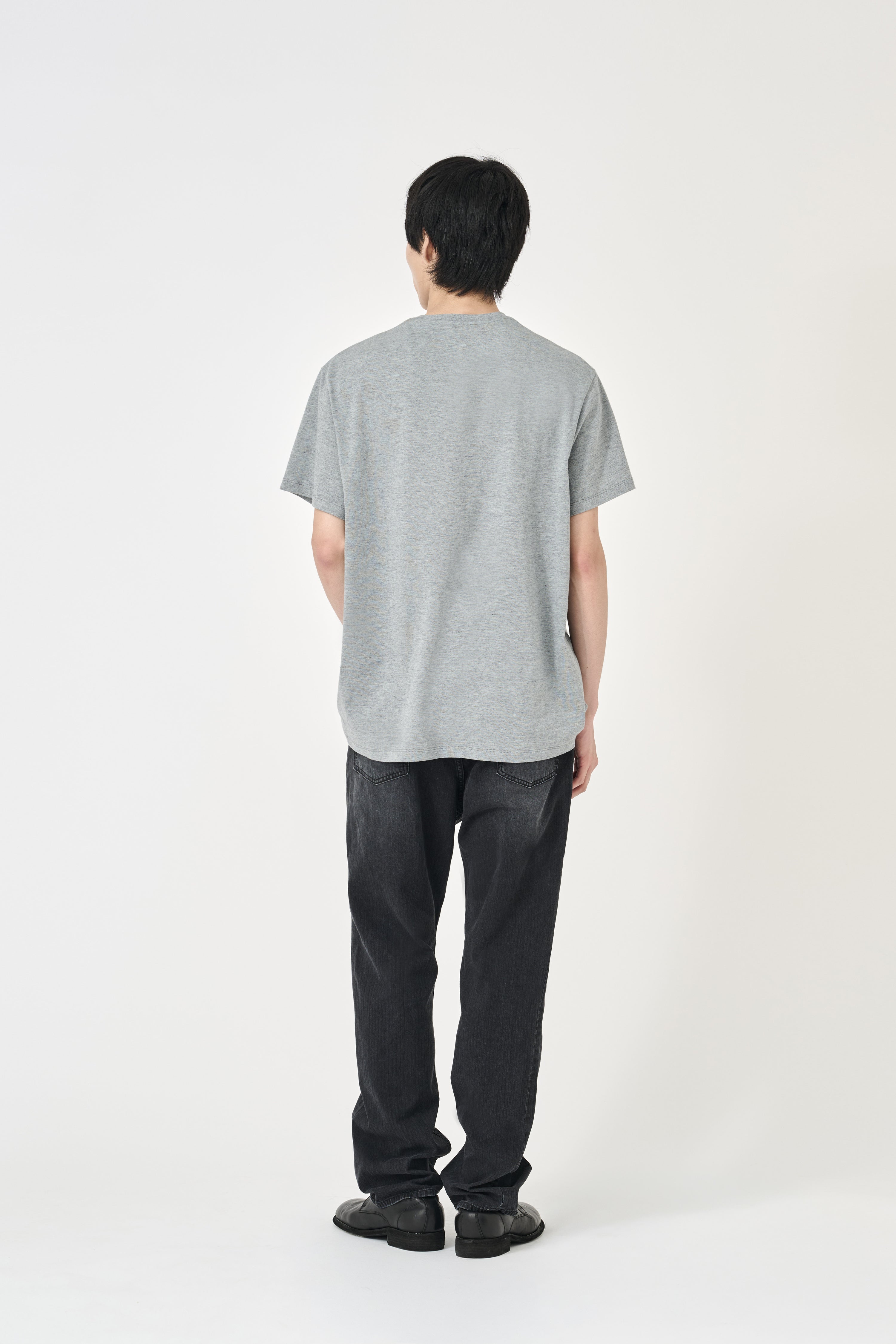 Relaxed Summer Wool Blend T-Shirt - Ash Gray