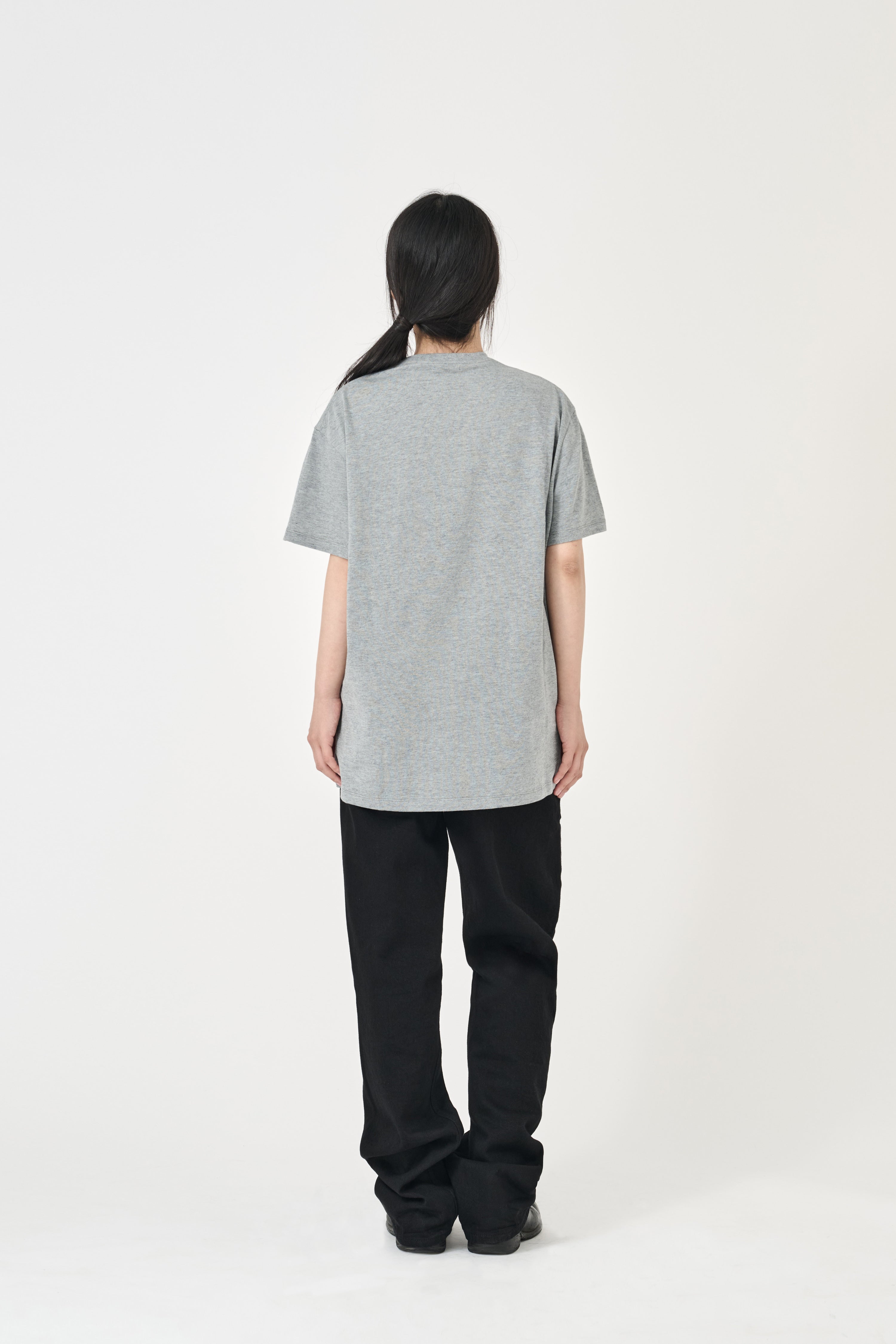Relaxed Summer Wool Blend T-Shirt - Ash Gray