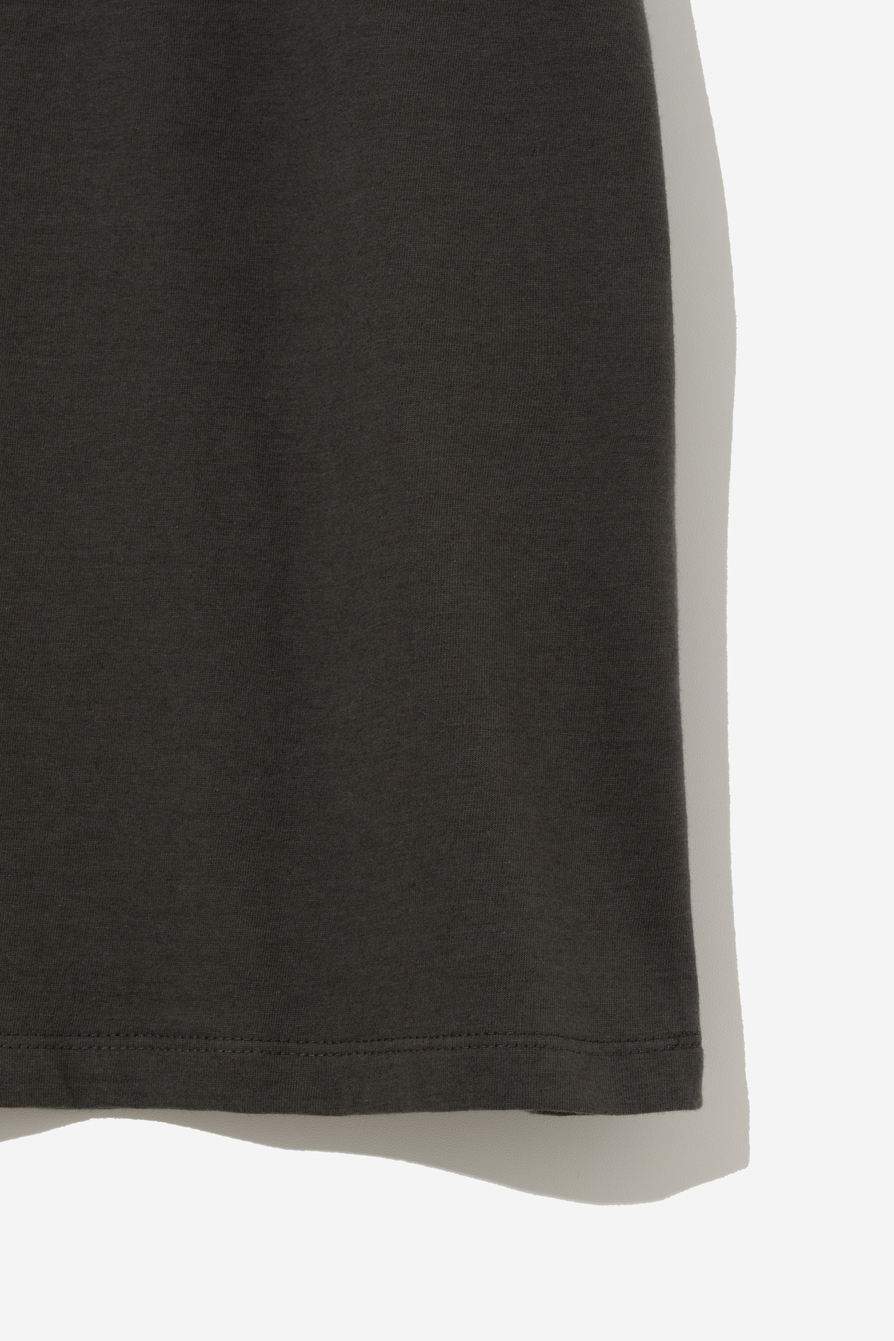 Relaxed Summer Wool Blend T-Shirt - Earth Khaki