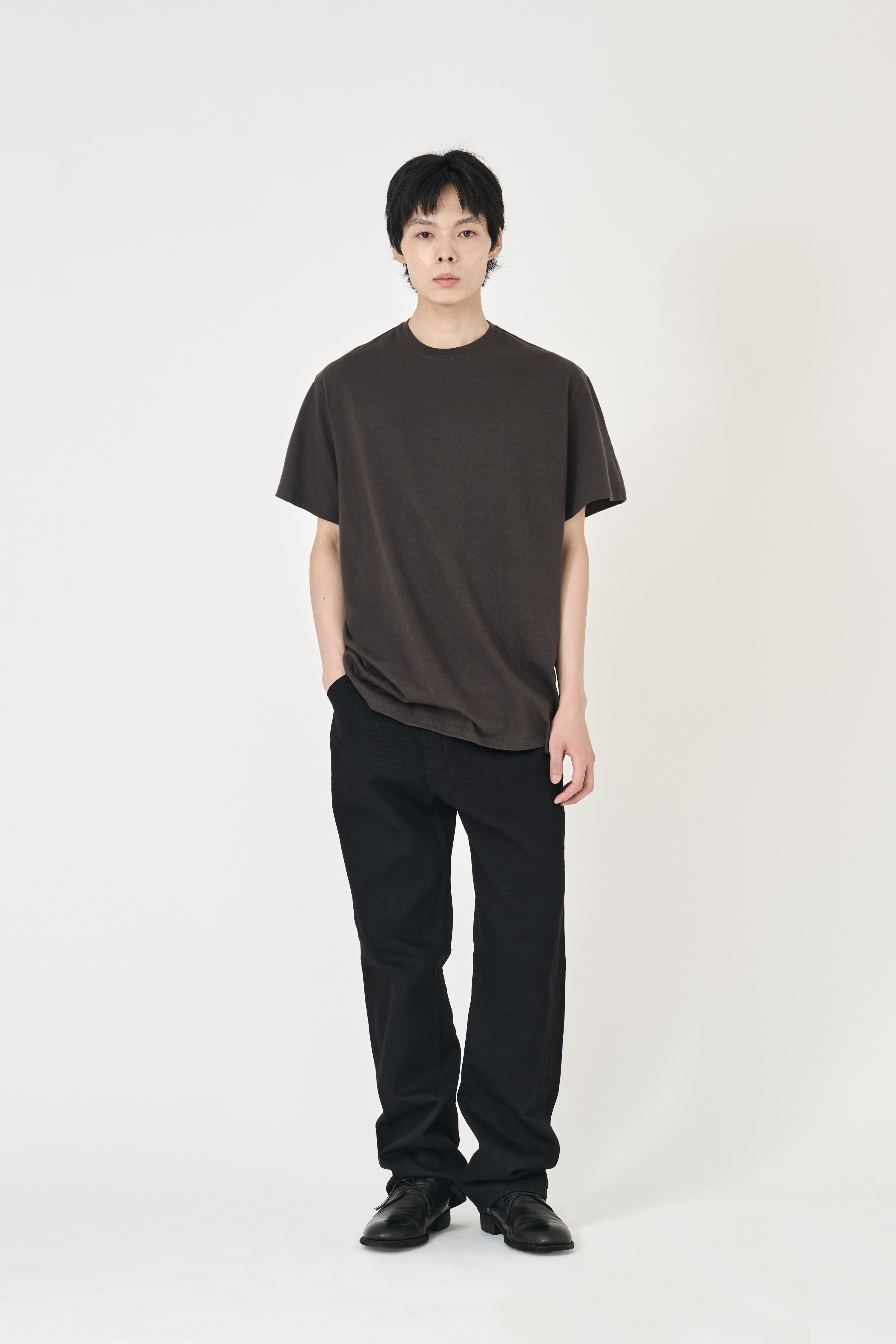 Relaxed Summer Wool Blend T-Shirt - Earth Khaki