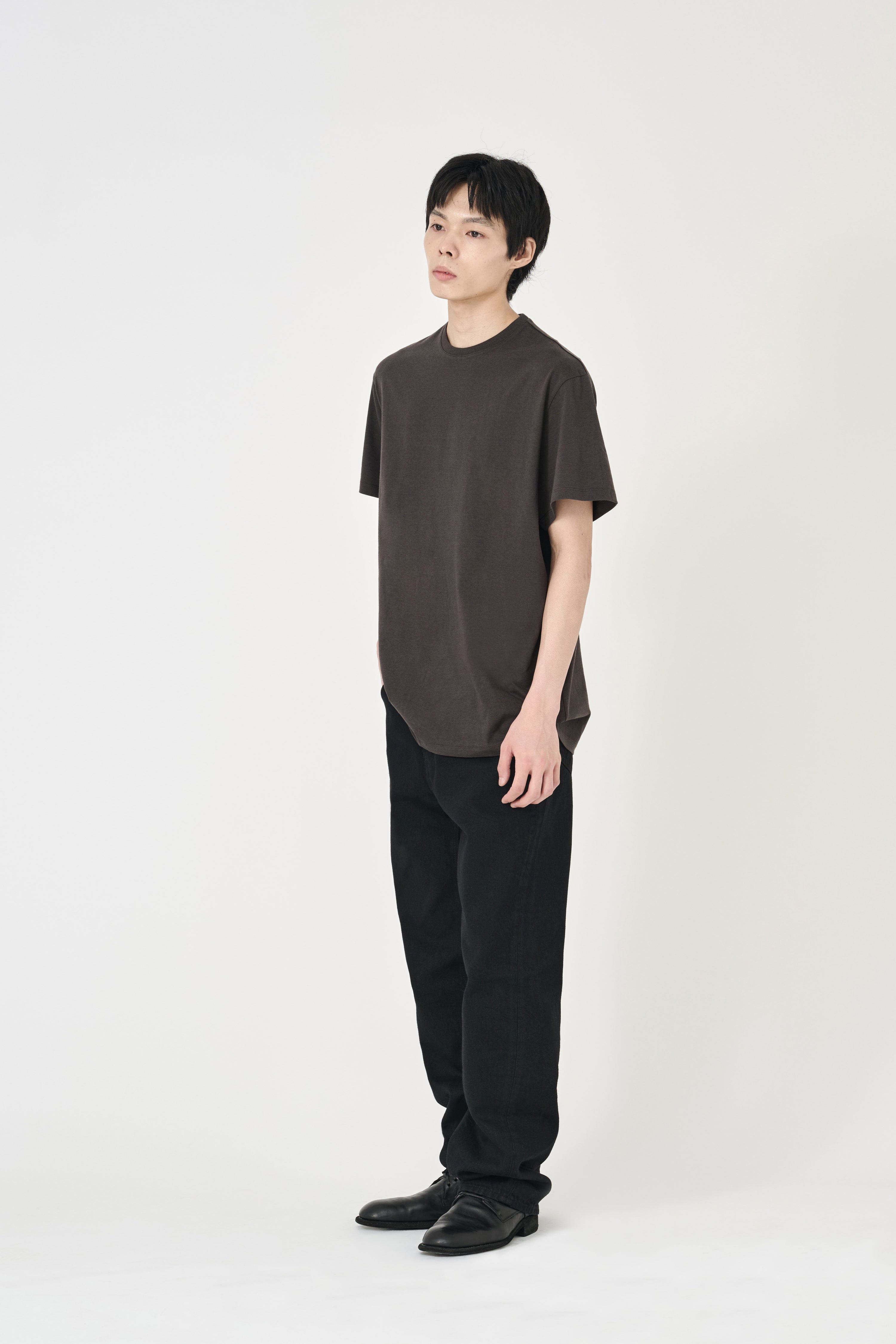 Relaxed Summer Wool Blend T-Shirt - Earth Khaki