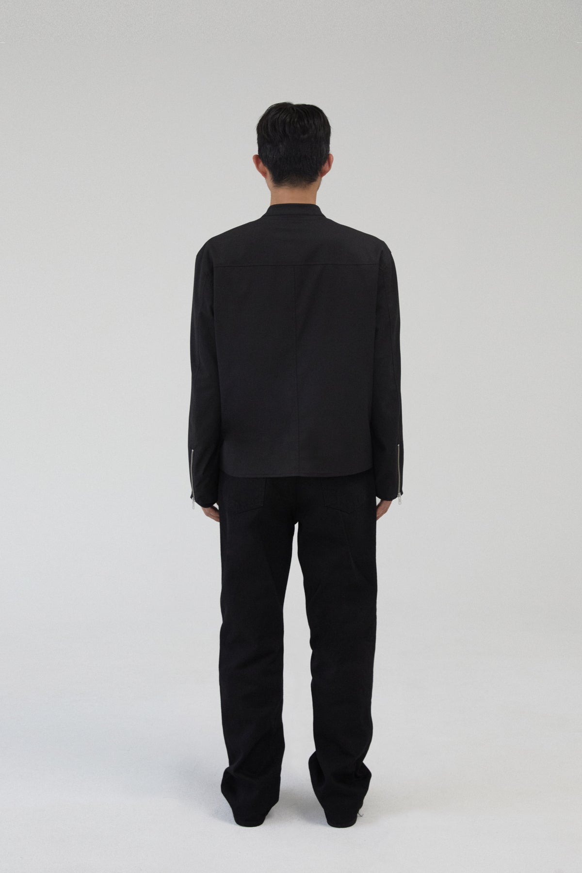 Stand Collar Jacket - Black