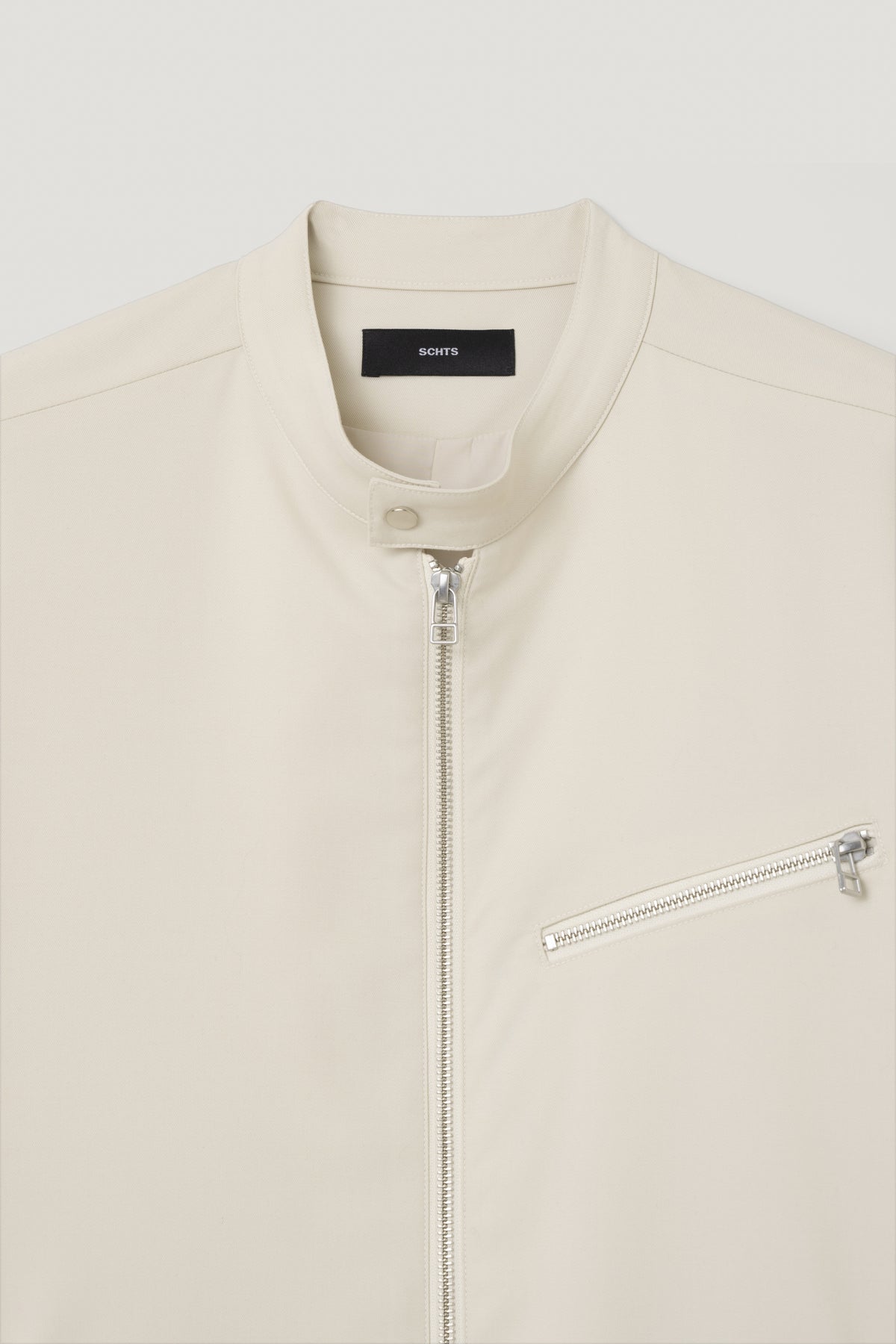 Stand Collar Jacket - Natural Ivory