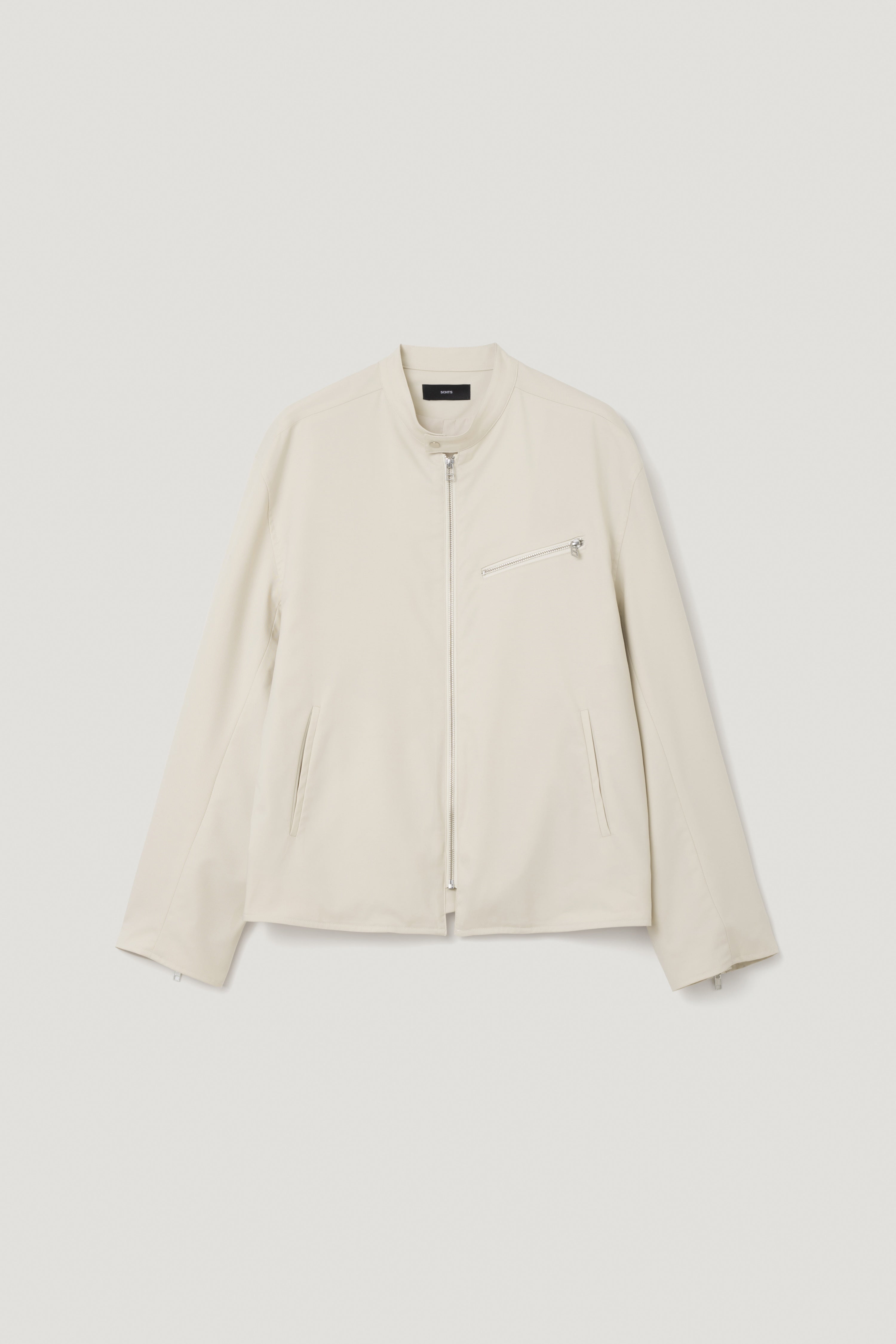 Stand Collar Jacket - Natural Ivory