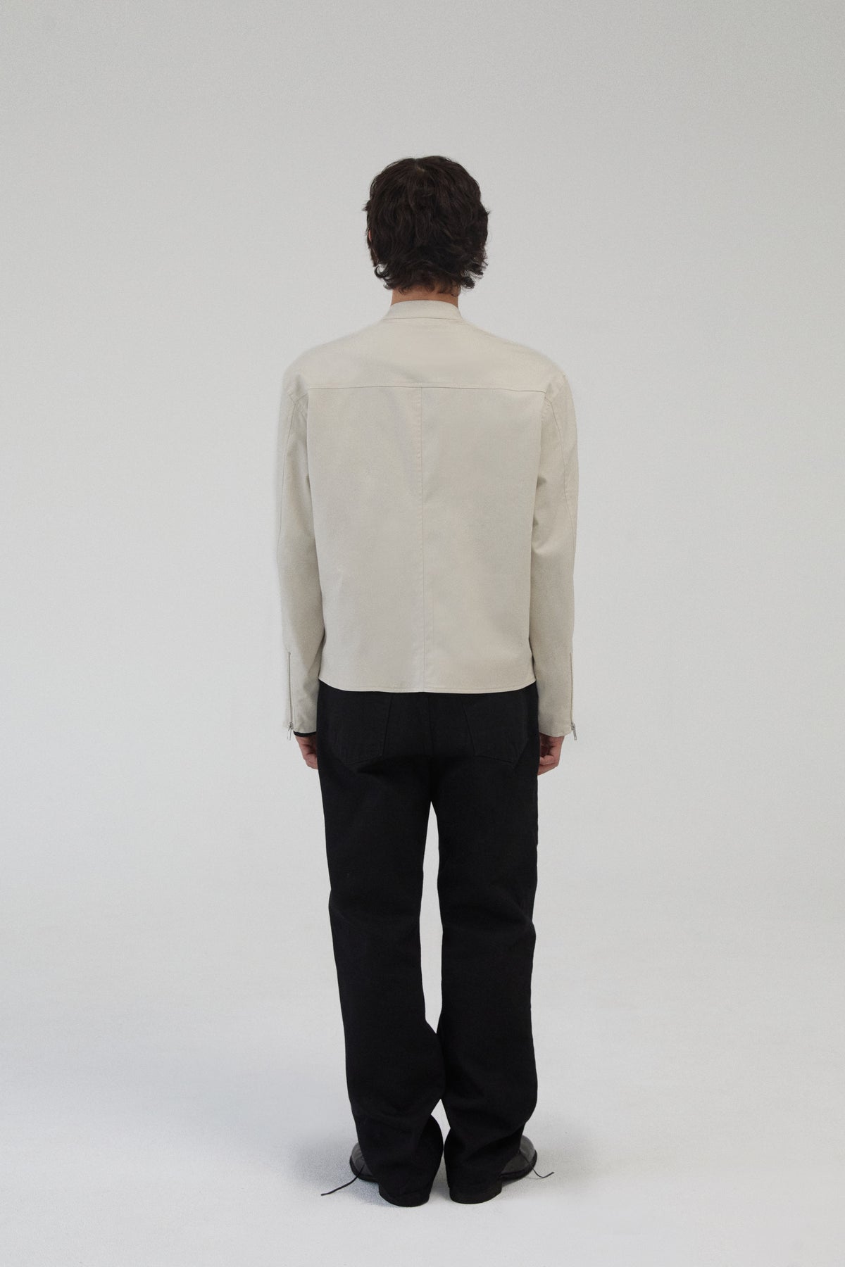 Stand Collar Jacket - Natural Ivory
