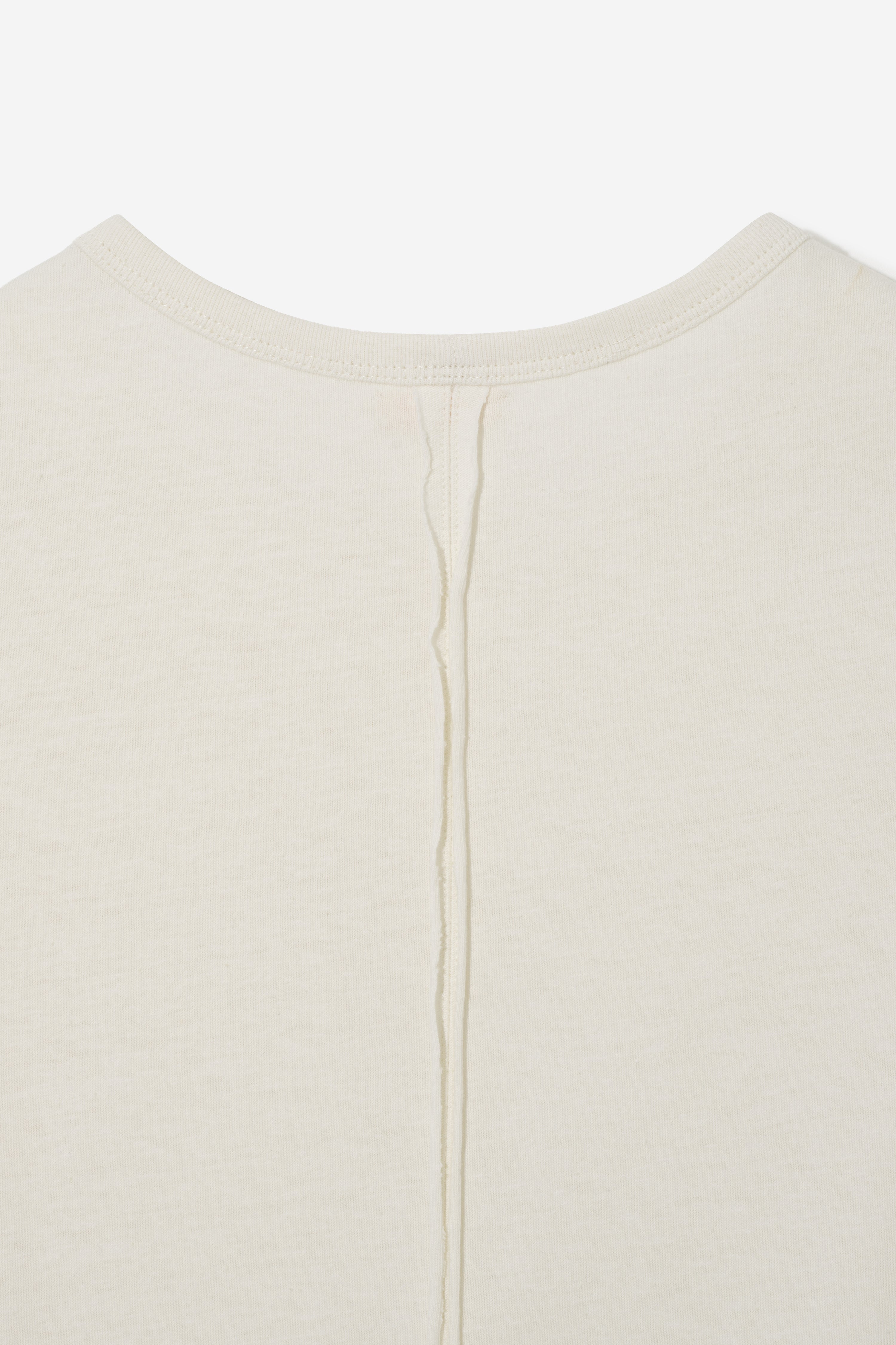 Structured Organic Cotton T-Shirt - Ecru