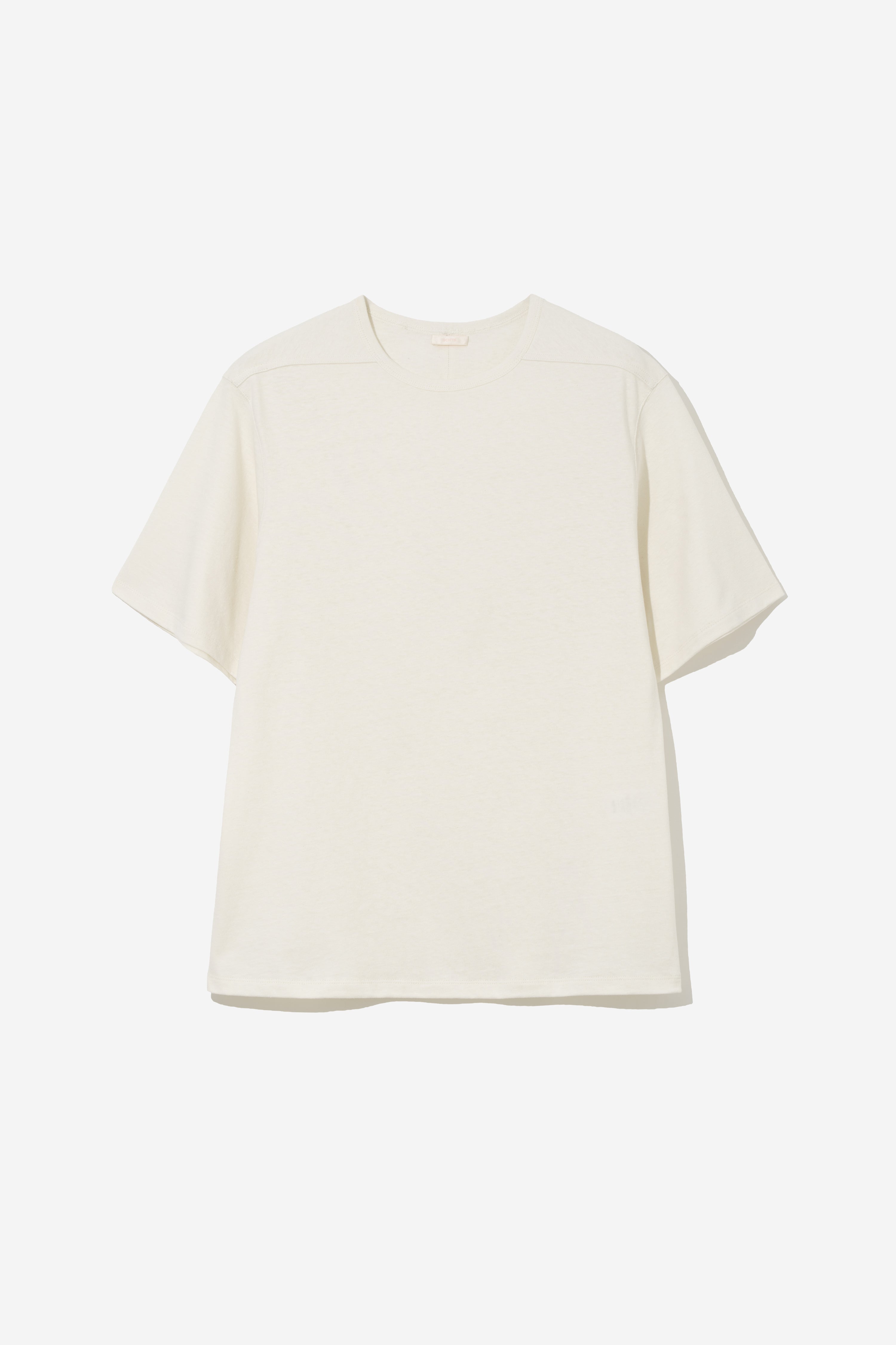 Structured Organic Cotton T-Shirt - Ecru