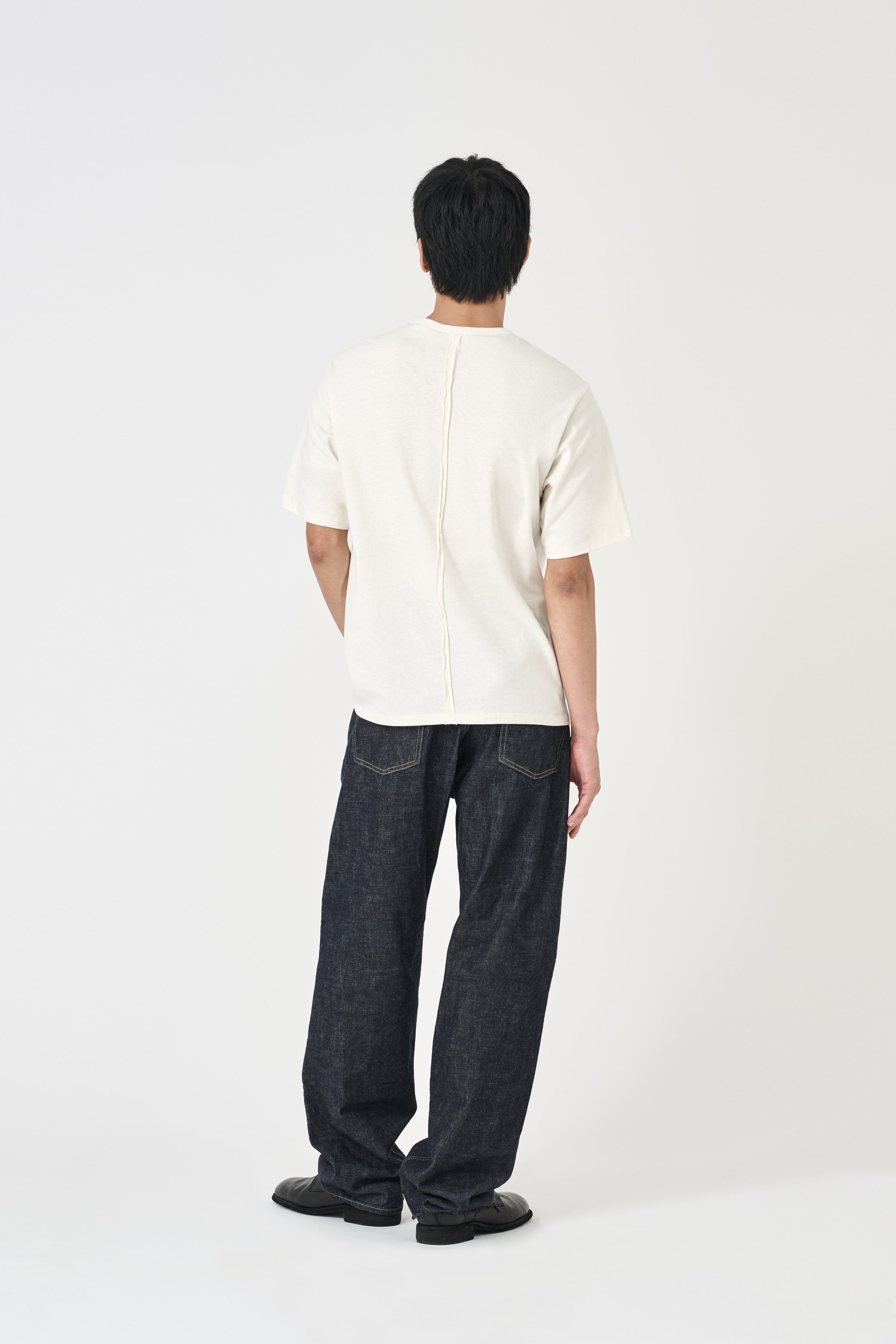 Structured Organic Cotton T-Shirt - Ecru