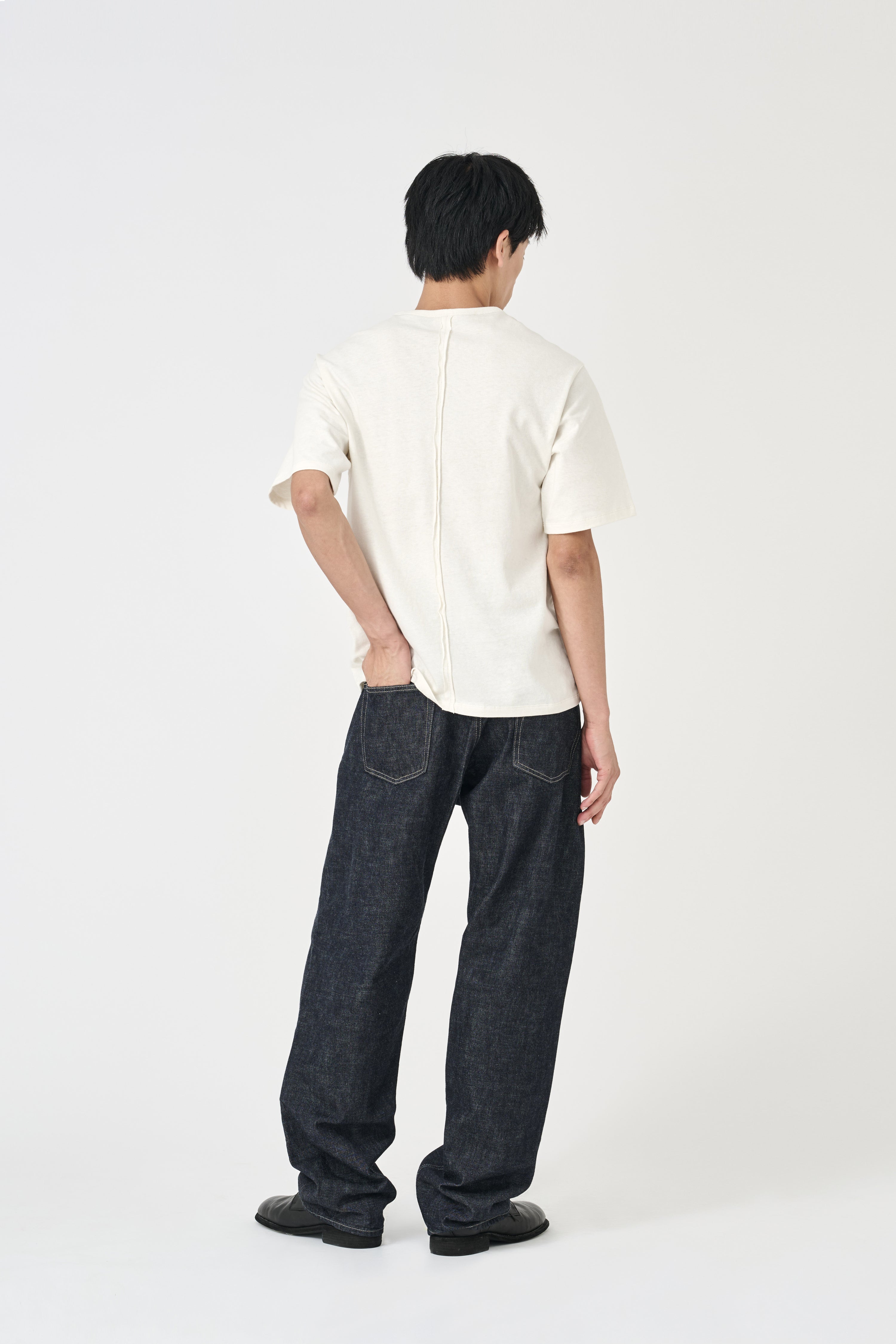 Structured Organic Cotton T-Shirt - Ecru