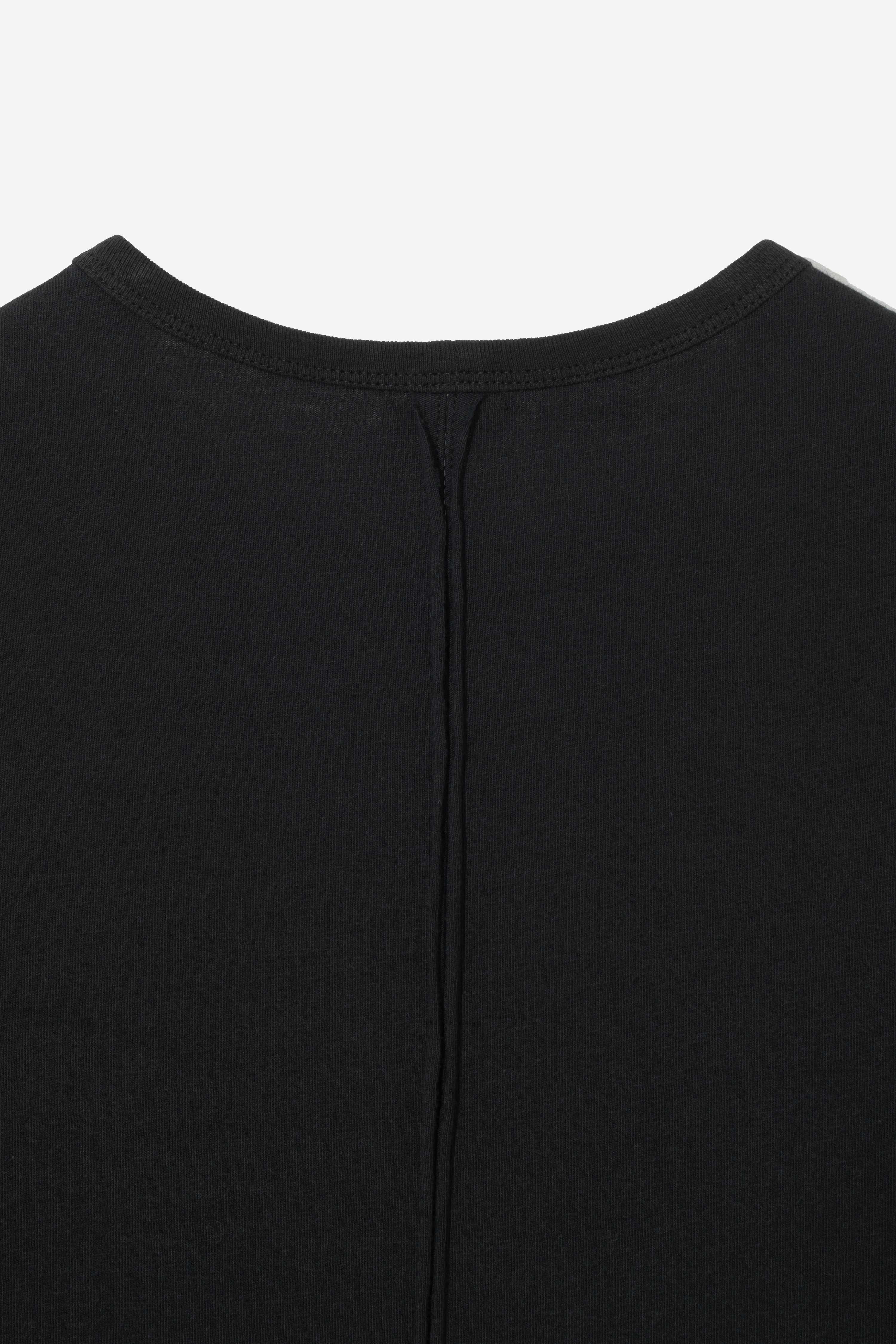 Structured Organic Cotton T-Shirt - Off Black
